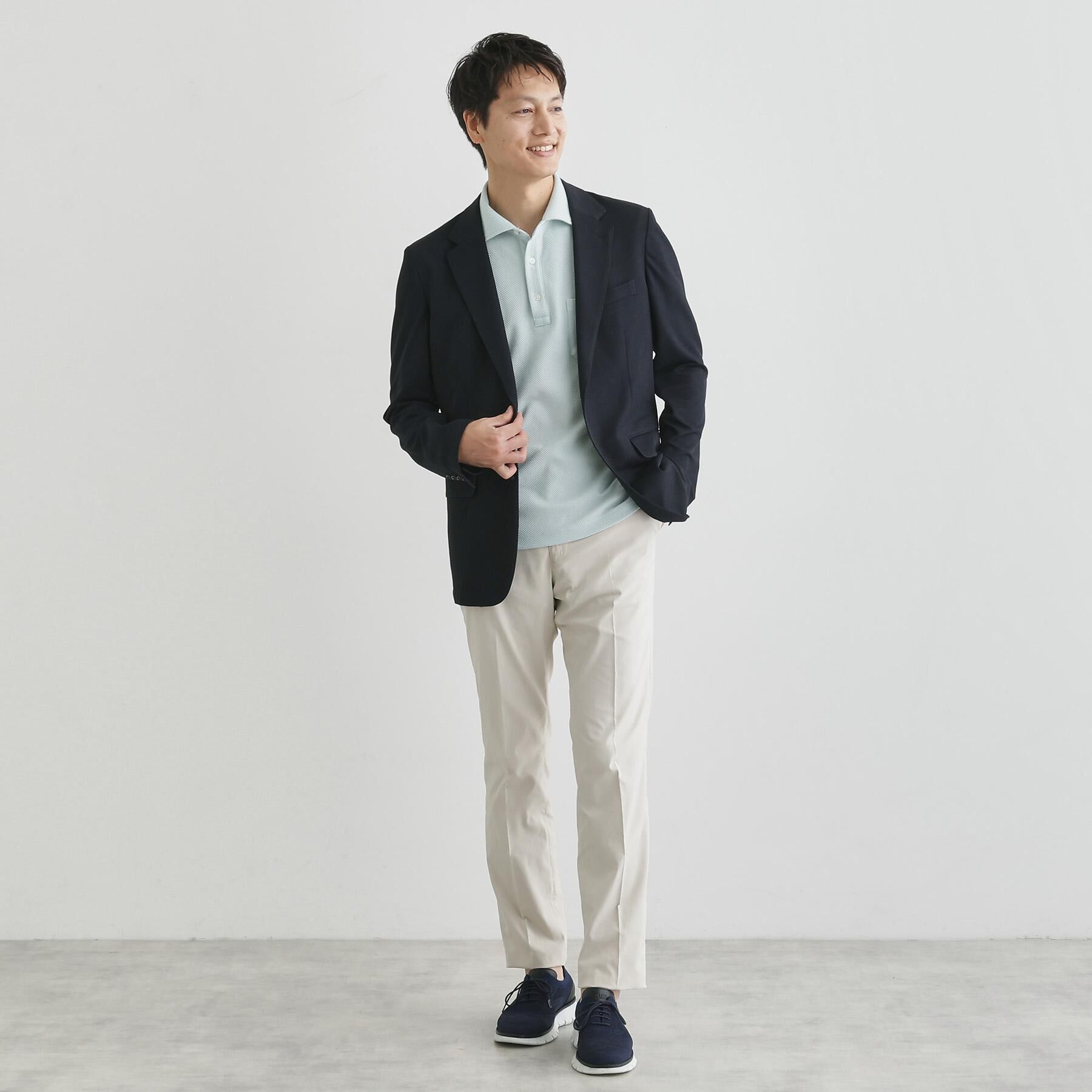 TAKEO KIKUCHI「【尾州織】メランジメッシュ ポロシャツ」|ポロシャツ|