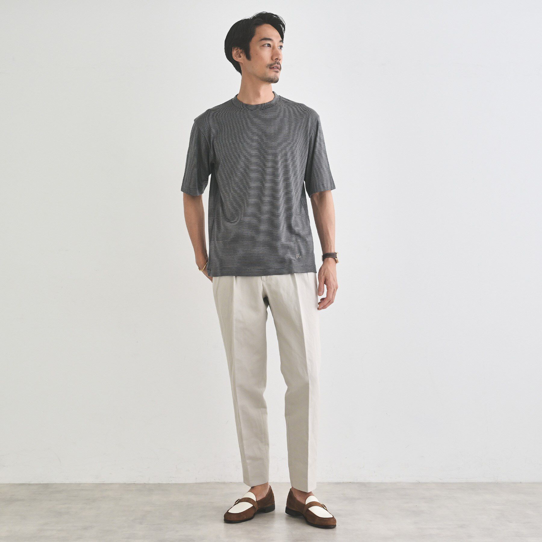 TAKEO KIKUCHI「【THE FLAGSHIP】メリノウール天竺Tシャツ」|Tシャツ・カットソー|