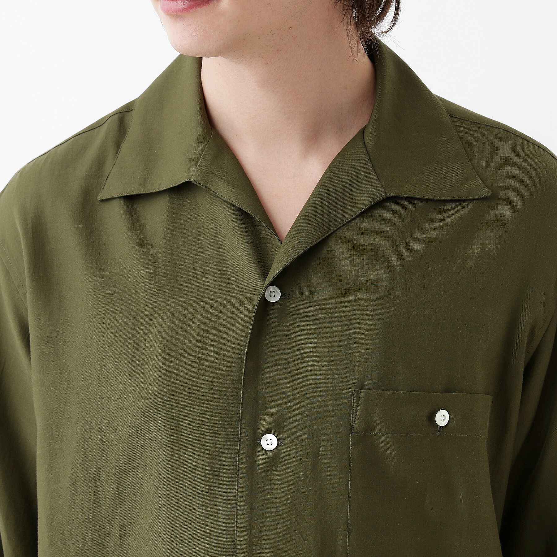 TAKEO KIKUCHI「【THE FLAGSHIP】変形オープンカラー 半袖シャツ」|シャツ・ブラウス|