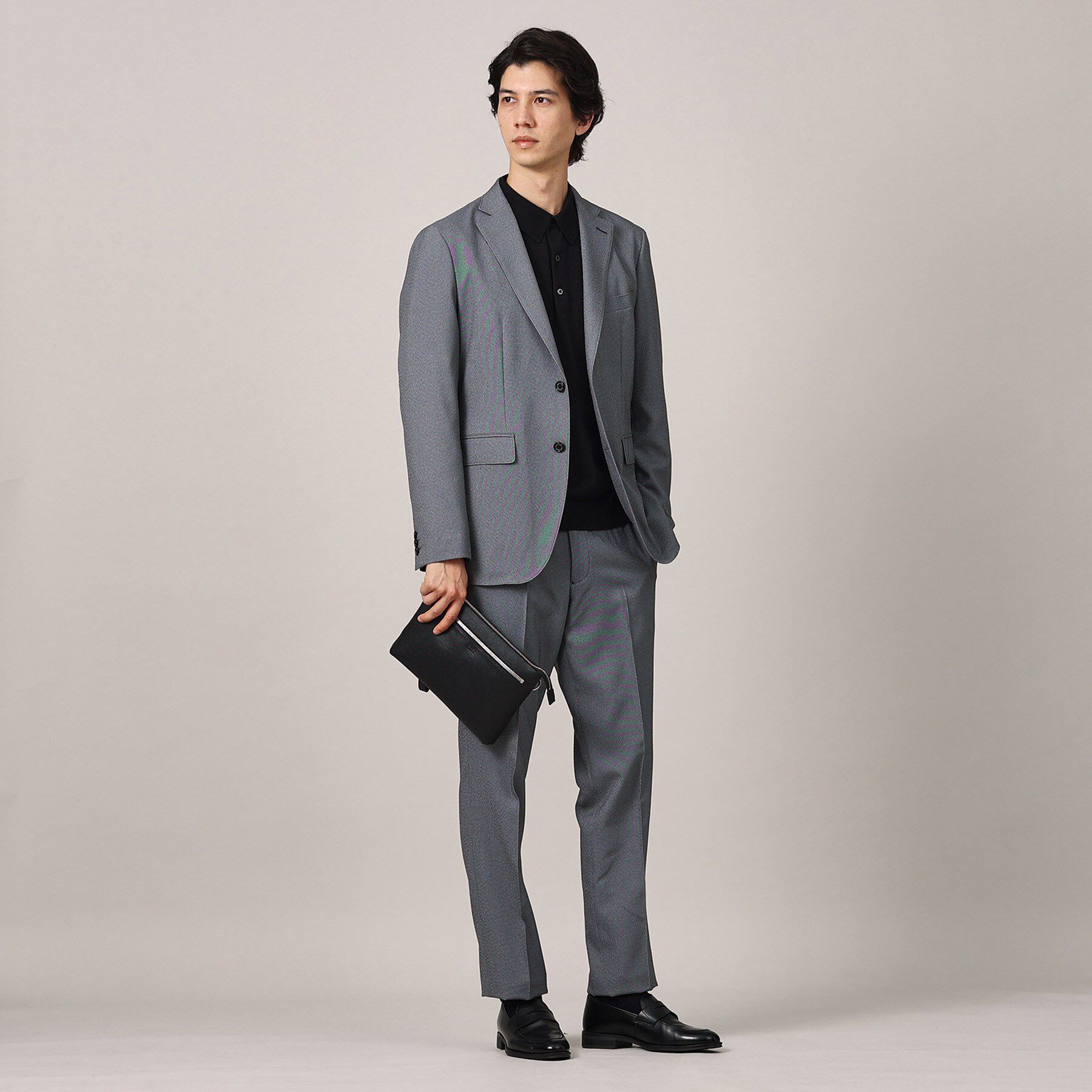 TAKEO KIKUCHI「水シボレザー2WAYクラッチバッグ」|クラッチバッグ|