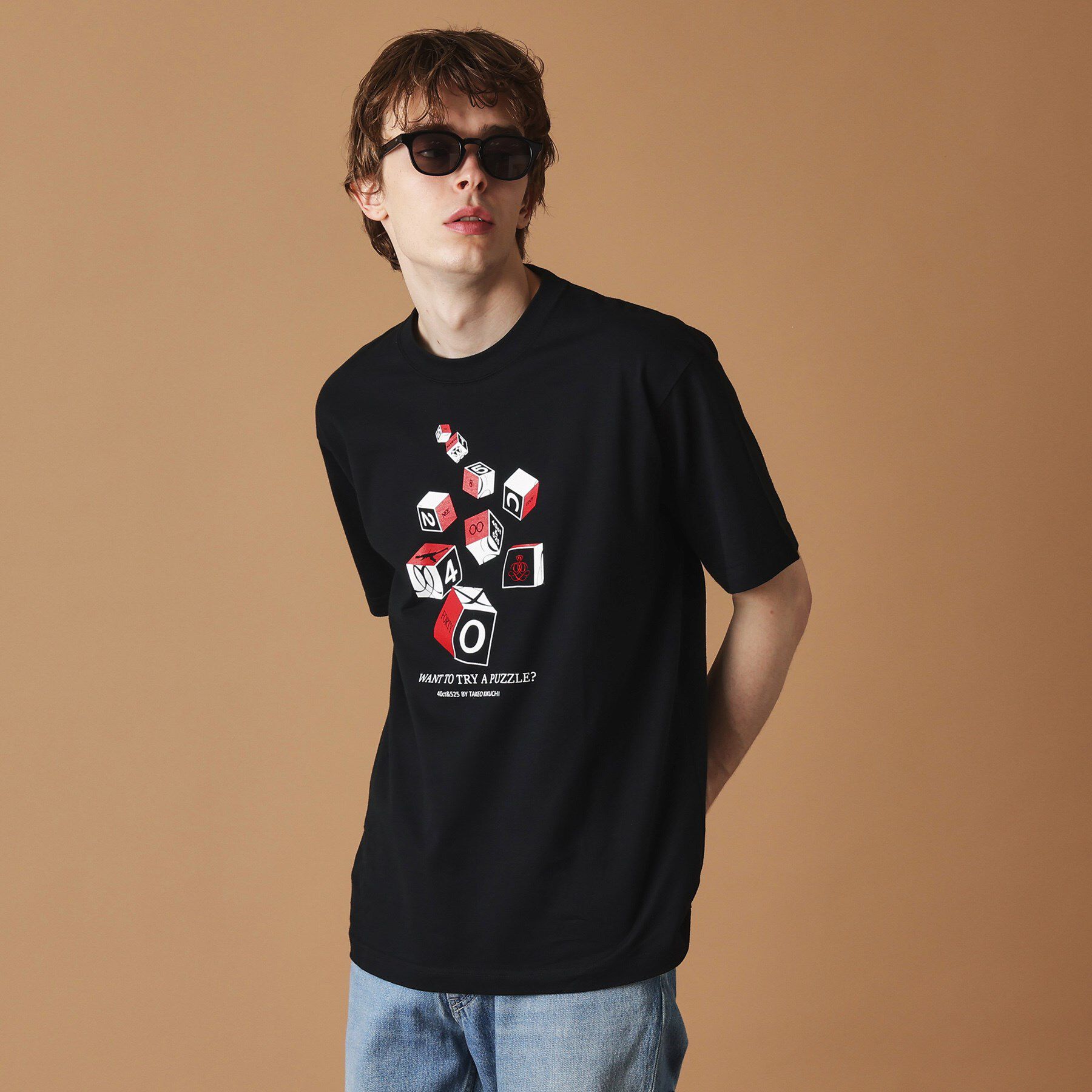 40CARATS&525「【Sサイズ～】キューブグラフィック半袖Tシャツ」|Tシャツ・カットソー|