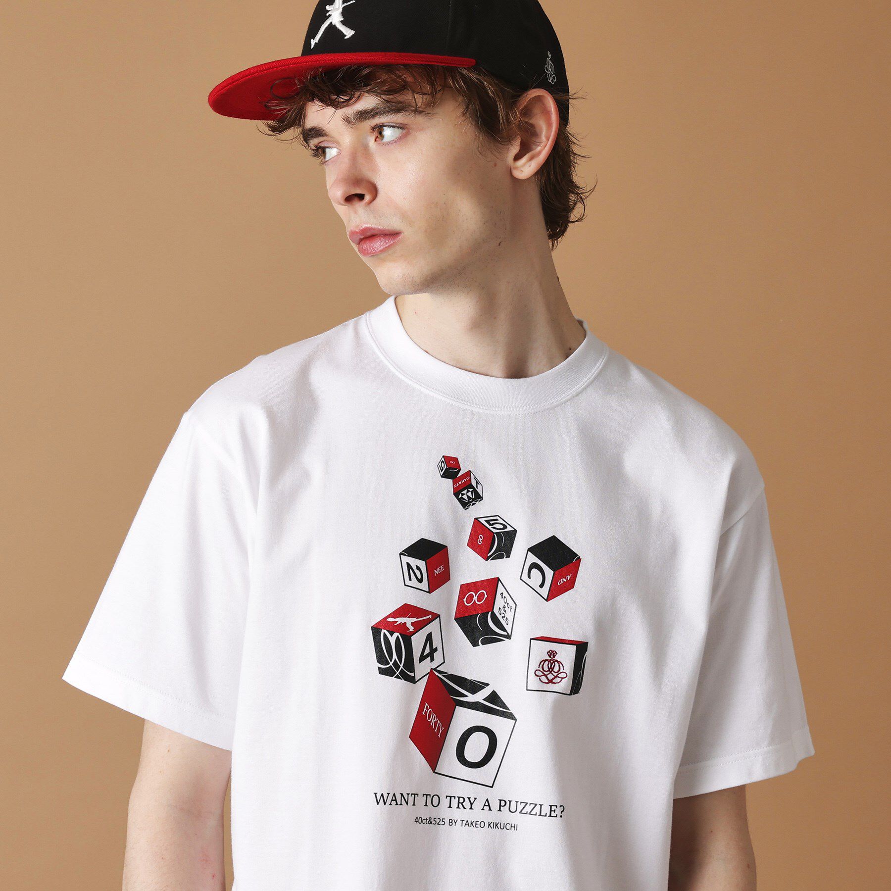 40CARATS&525「【Sサイズ～】キューブグラフィック半袖Tシャツ」|Tシャツ・カットソー|