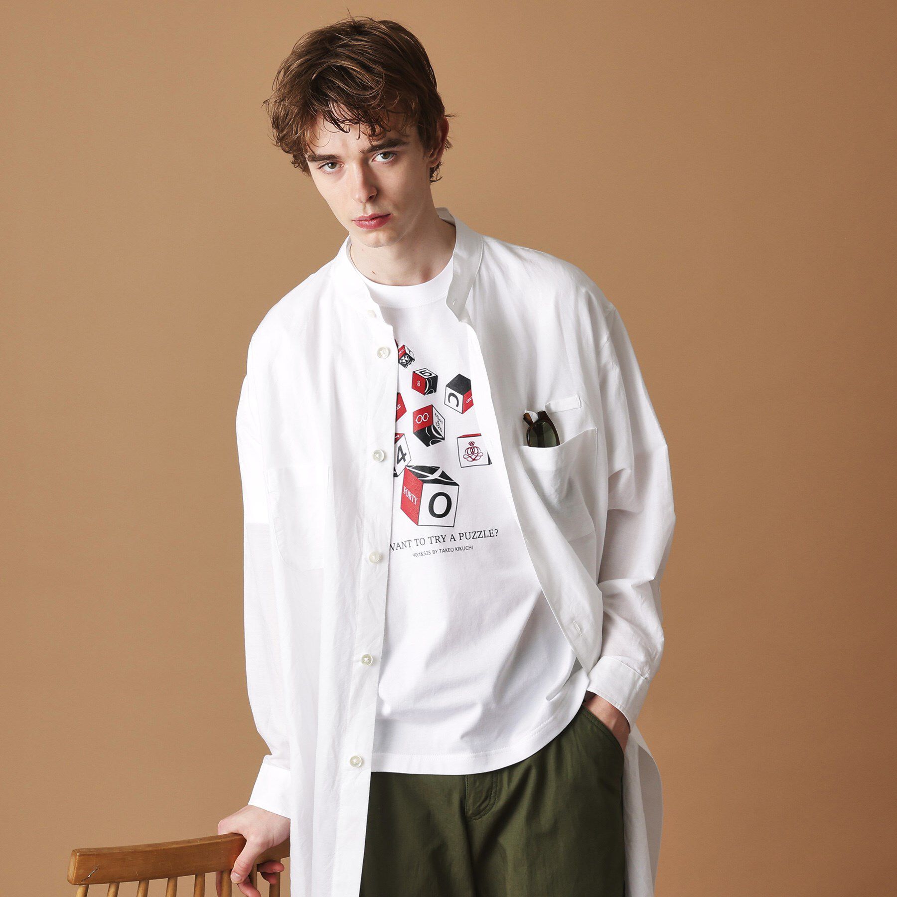 40CARATS&525「【Sサイズ～】キューブグラフィック半袖Tシャツ」|Tシャツ・カットソー|