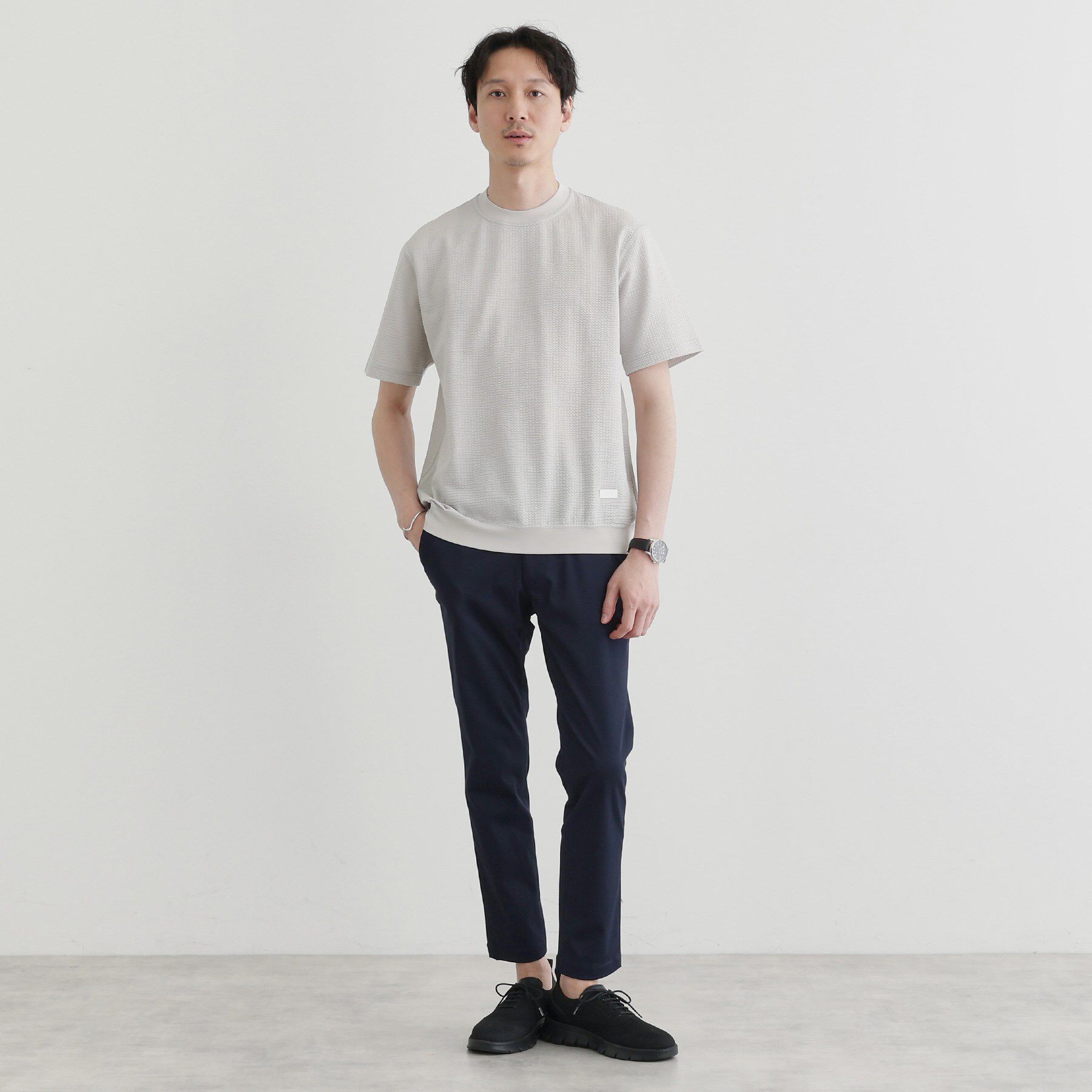 TAKEO KIKUCHI「【抗菌防臭】サッカージャージプルオーバー」|Tシャツ・カットソー|