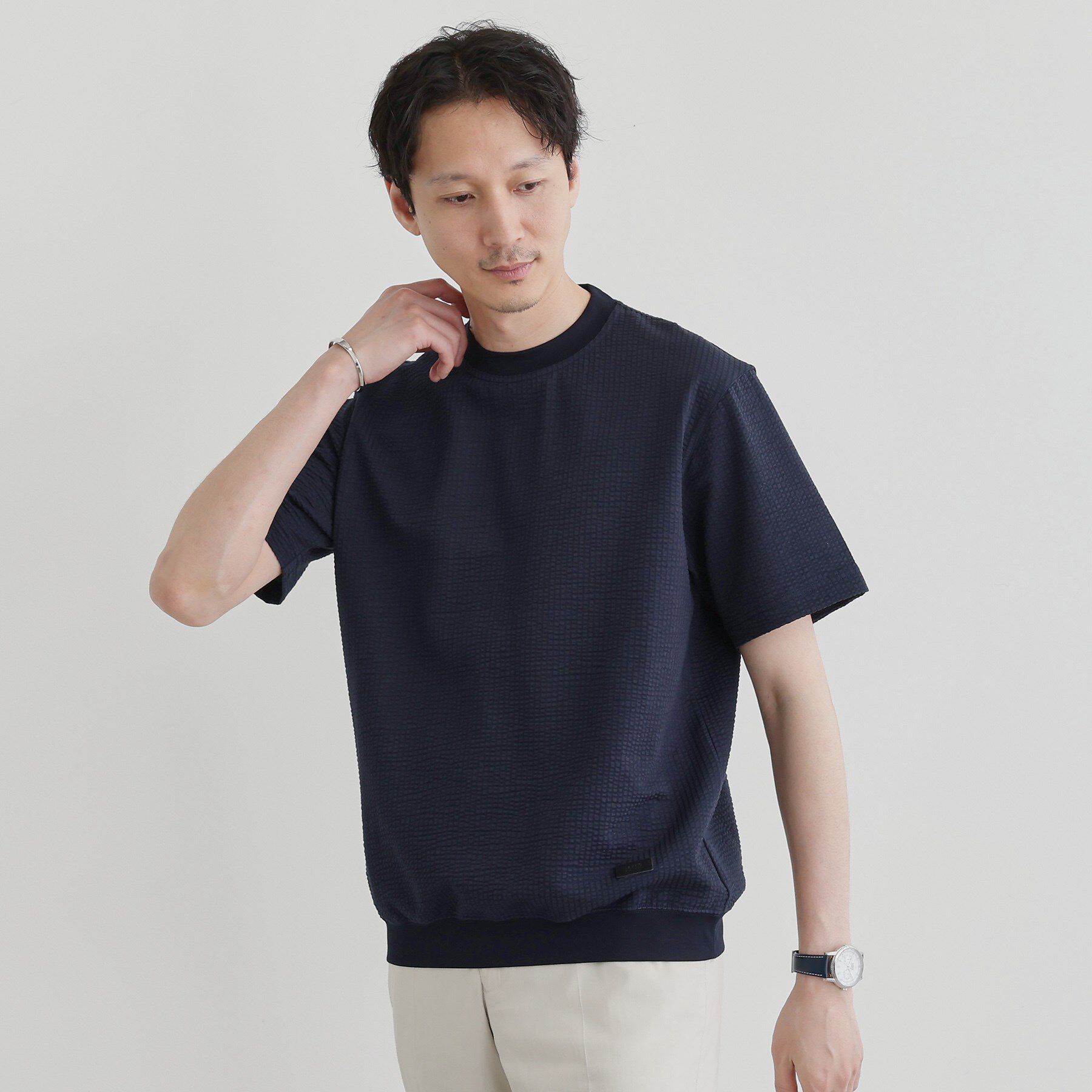 TAKEO KIKUCHI「【抗菌防臭】サッカージャージプルオーバー」|Tシャツ・カットソー|