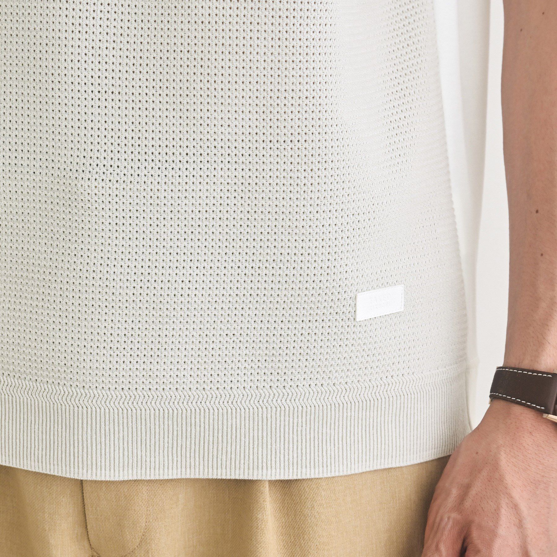 TAKEO KIKUCHI「テクスチャーニット コンビ カットソー」|Tシャツ・カットソー|