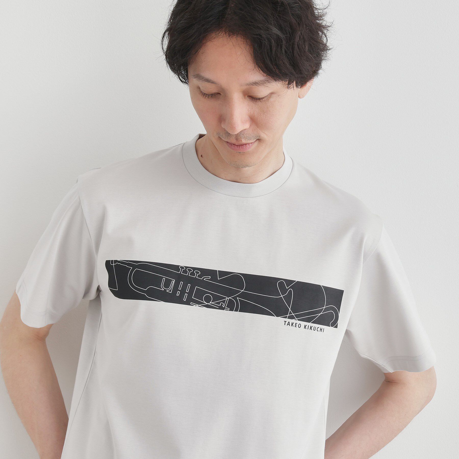 TAKEO KIKUCHI「バープリントポンチTシャツ」|Tシャツ・カットソー|