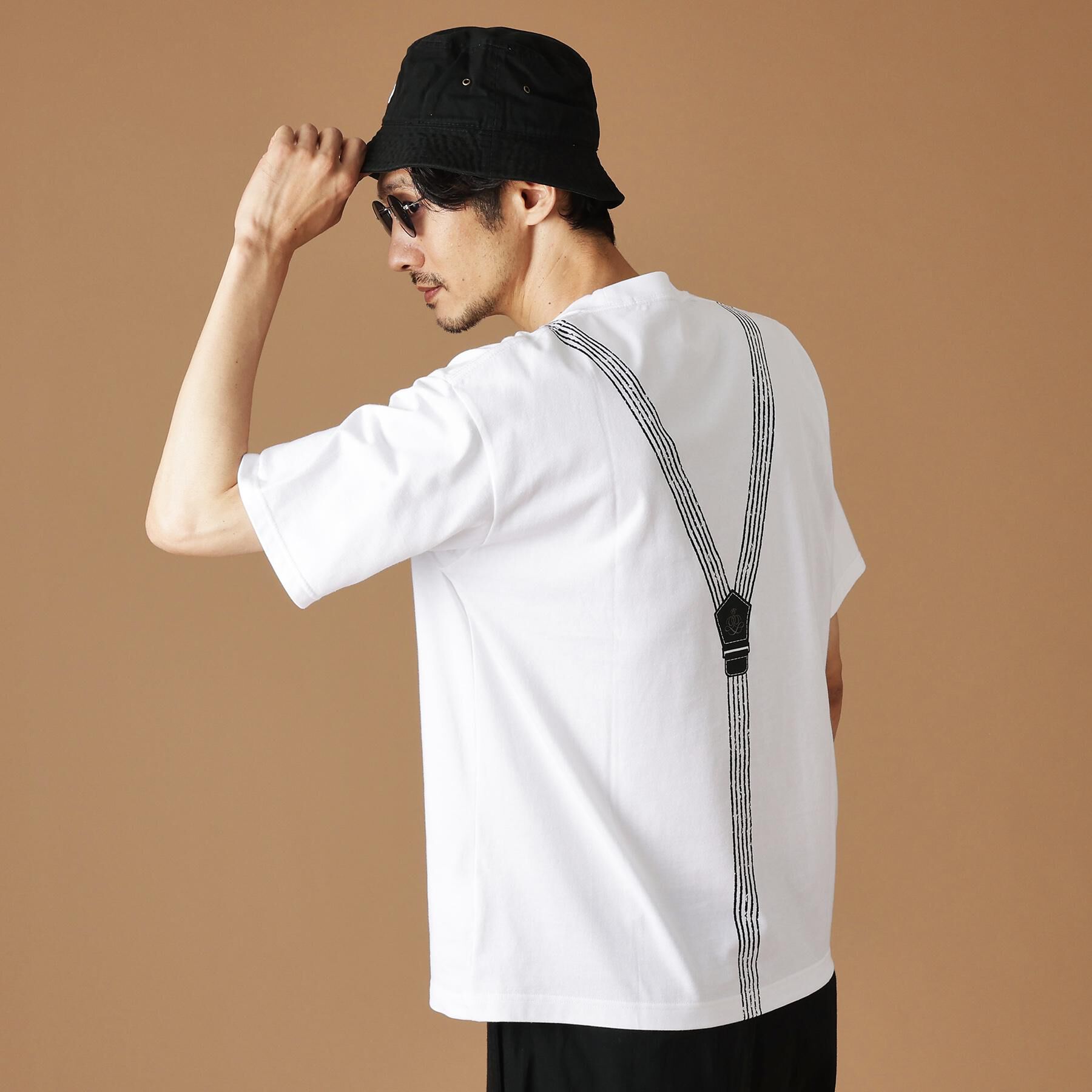 40CARATS&525「サスペンダートロンプロイユ半袖Tシャツ」|Tシャツ・カットソー|