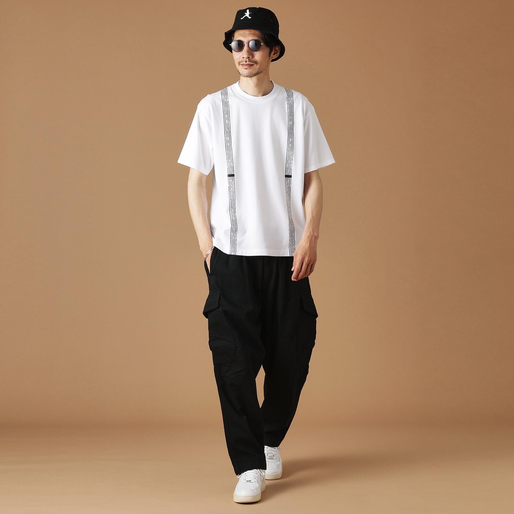 40CARATS&525「サスペンダートロンプロイユ半袖Tシャツ」|Tシャツ・カットソー|