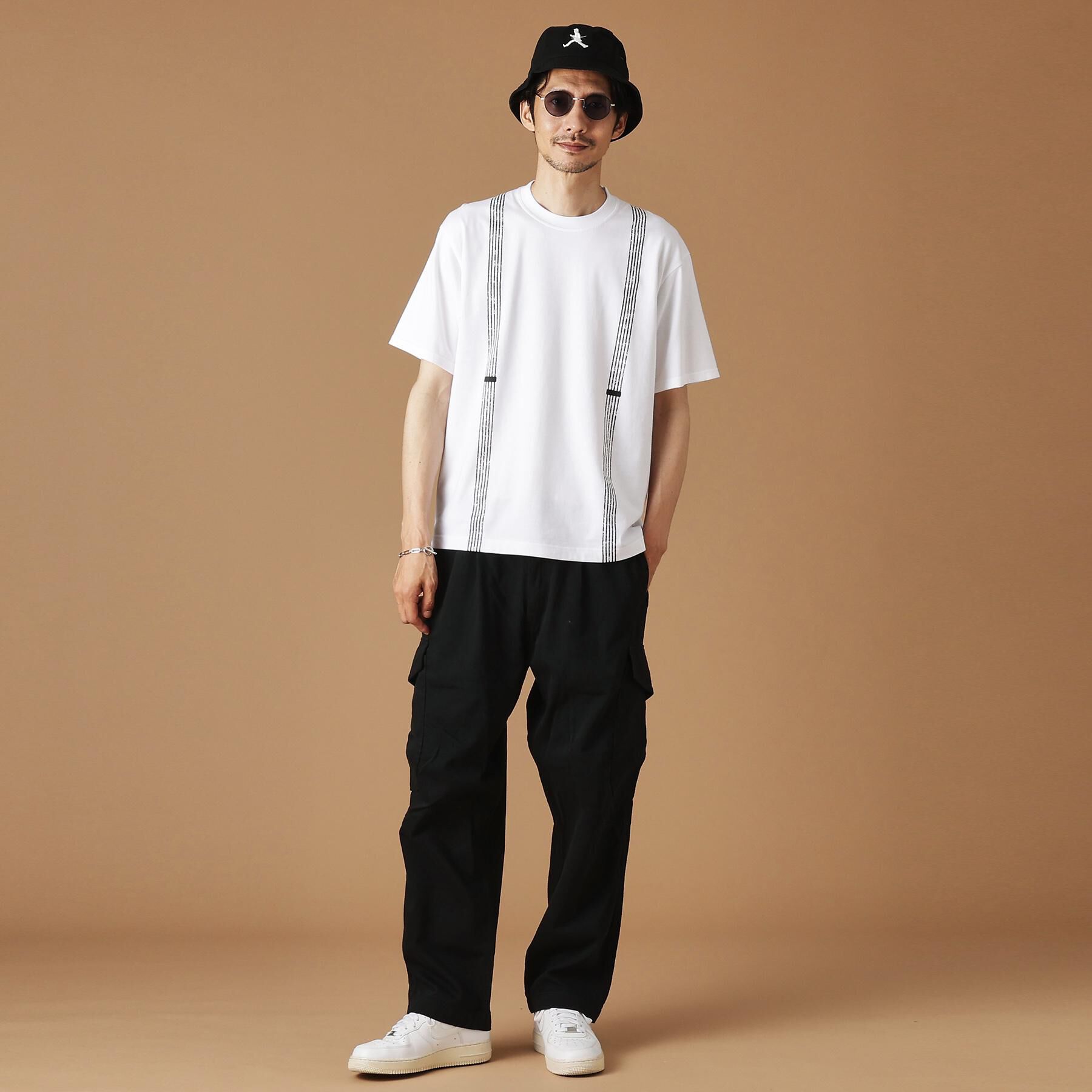 40CARATS&525「サスペンダートロンプロイユ半袖Tシャツ」|Tシャツ・カットソー|