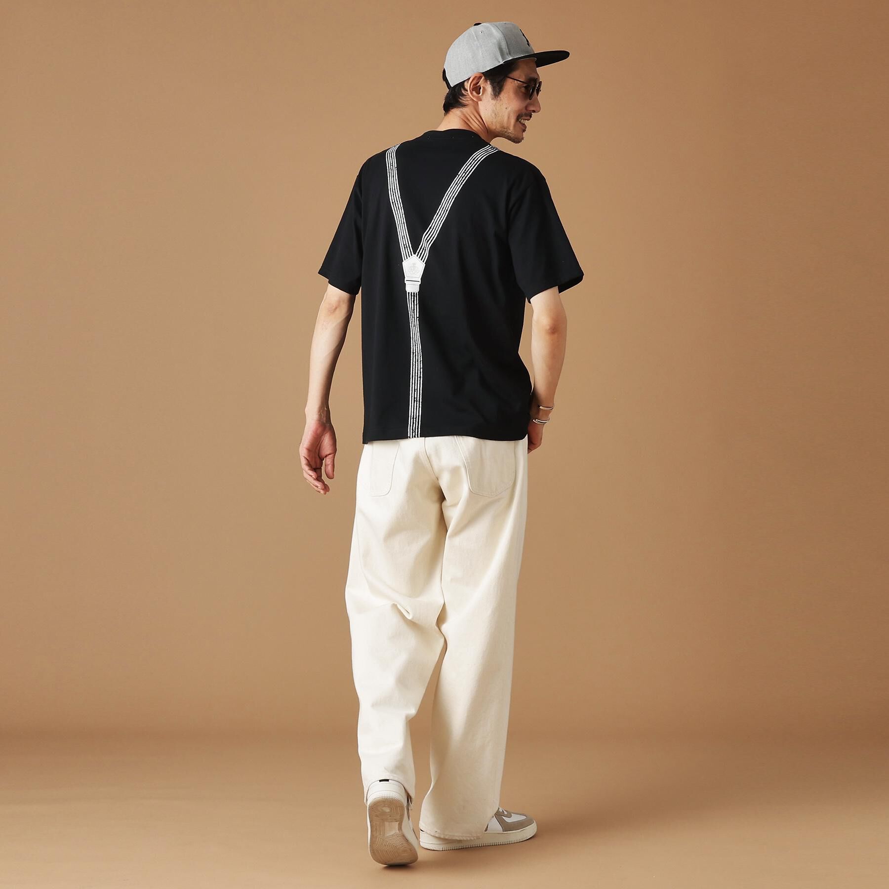 40CARATS&525「サスペンダートロンプロイユ半袖Tシャツ」|Tシャツ・カットソー|