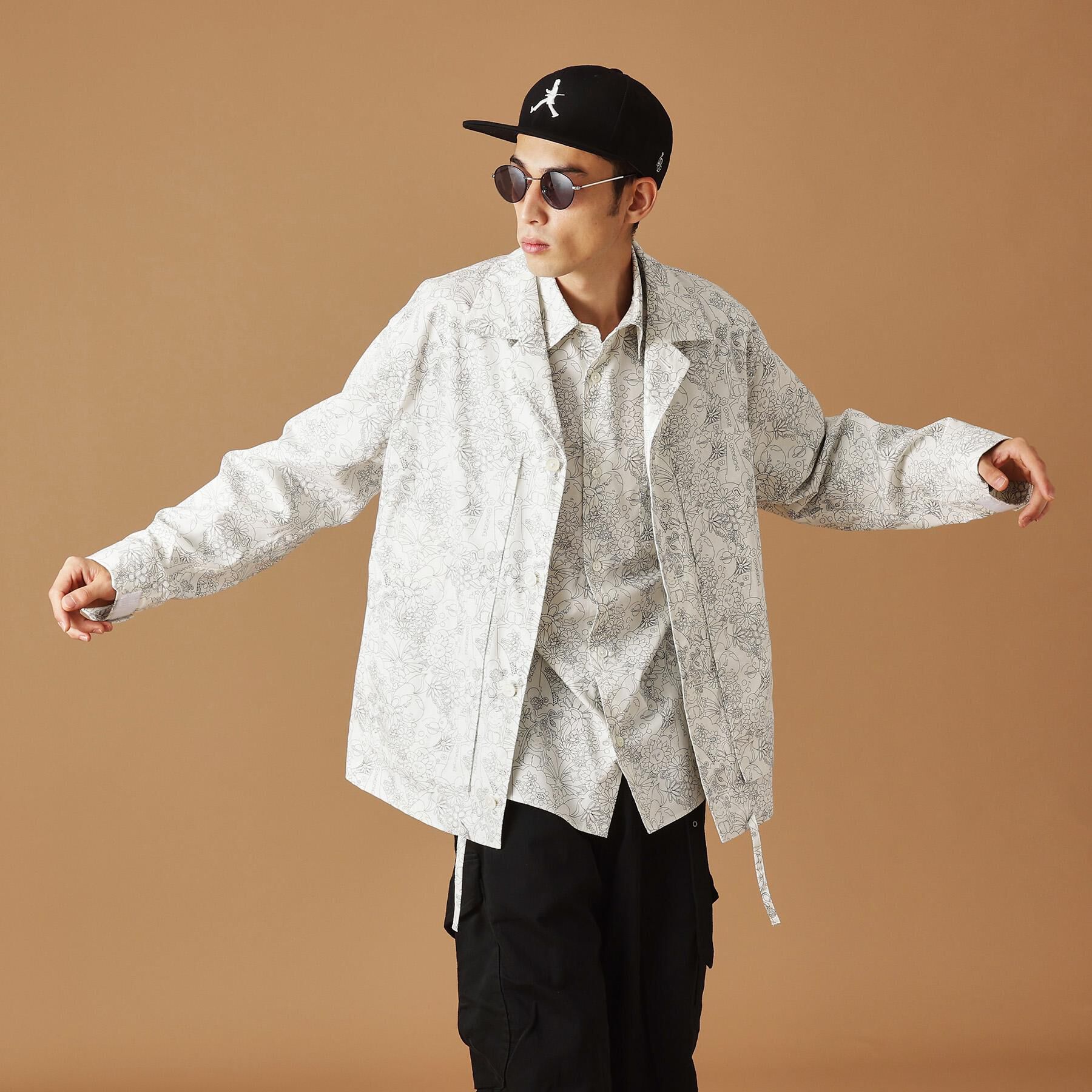 40CARATS&525「【Sサイズ～】ビリケンプリント 長袖シャツ」|シャツ・ブラウス|