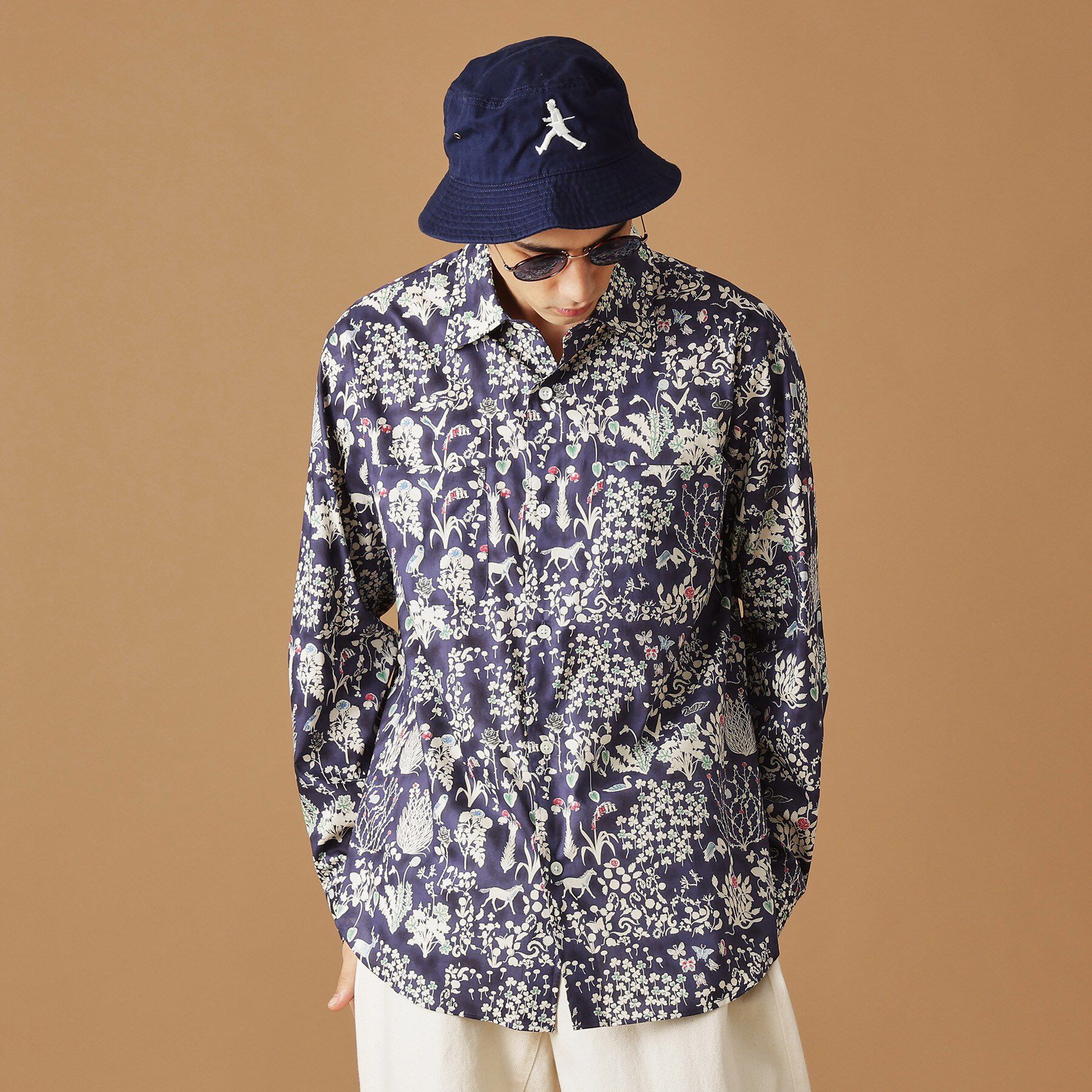 40CARATS&525「【Sサイズ～】フラワープリントシャツ」|シャツ・ブラウス|