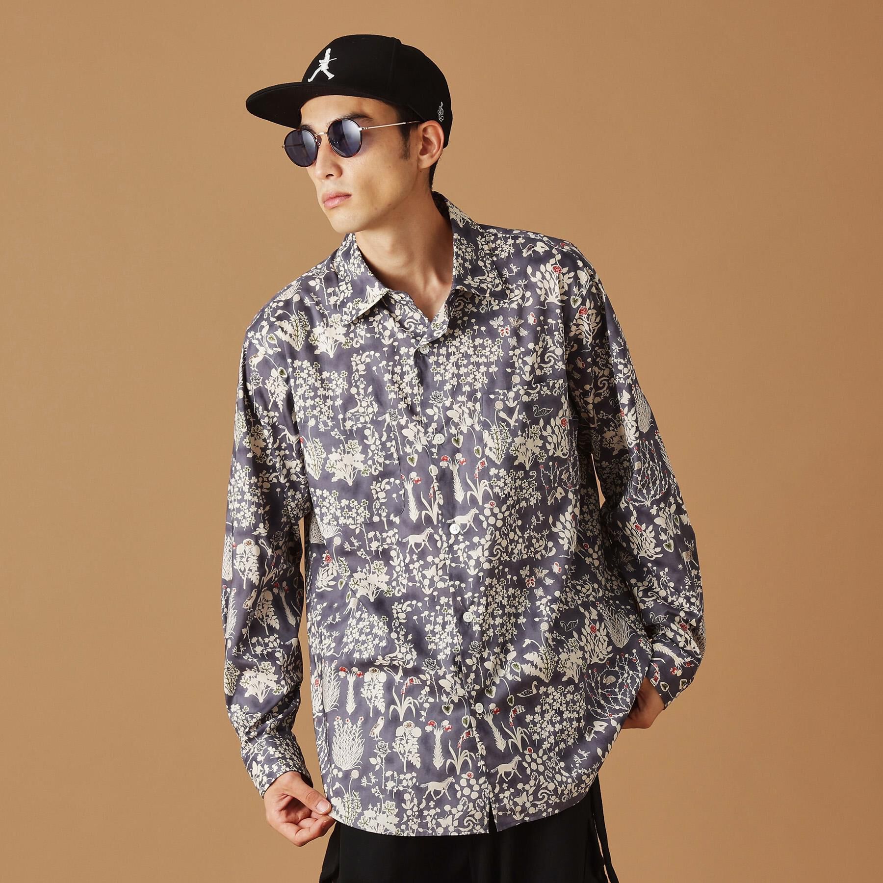 40CARATS&525「【Sサイズ～】フラワープリントシャツ」|シャツ・ブラウス|