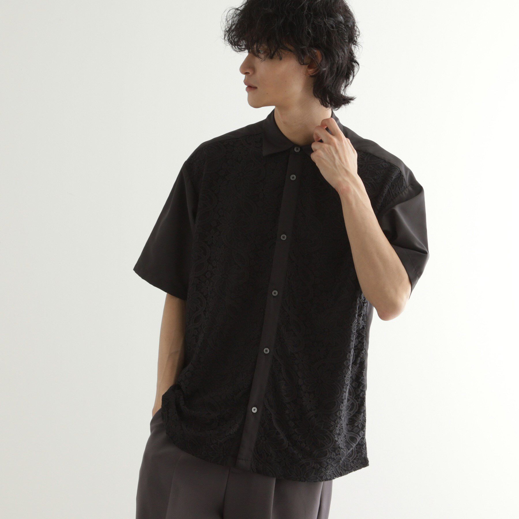 tk.TAKEO KIKUCHI「ボタニカルレースシャツ」|シャツ・ブラウス|