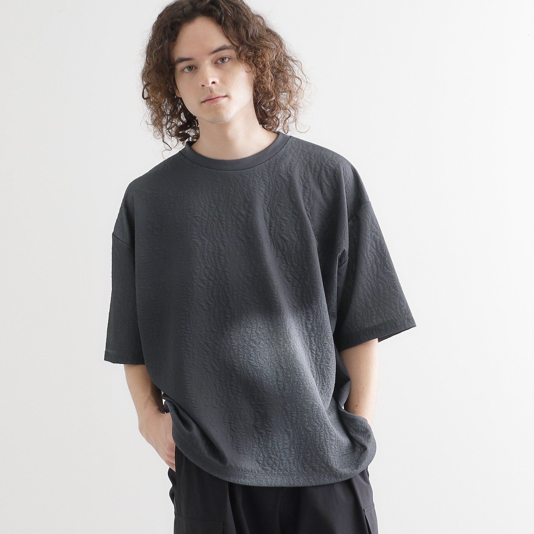 tk.TAKEO KIKUCHI「ブラーフクレジャカードカットソー」|Tシャツ・カットソー|