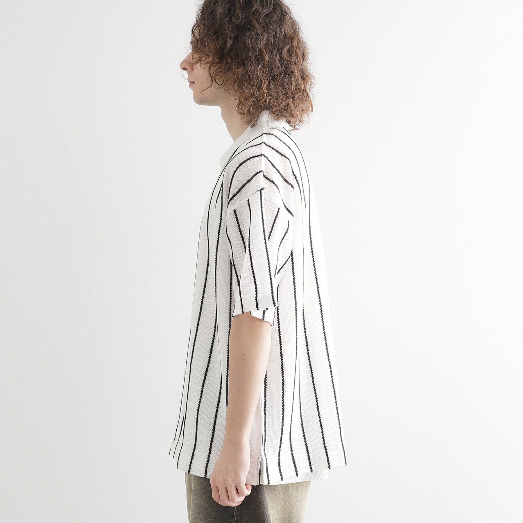 tk.TAKEO KIKUCHI「【セットアイテム】透かし編みオープンシャツ」|シャツ・ブラウス|