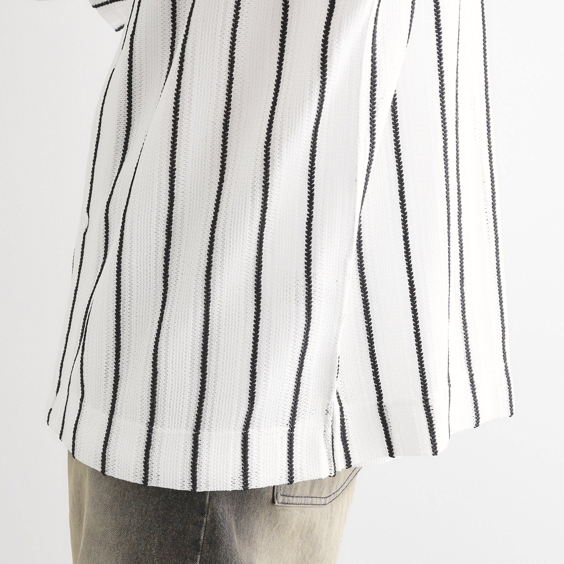 tk.TAKEO KIKUCHI「【セットアイテム】透かし編みオープンシャツ」|シャツ・ブラウス|