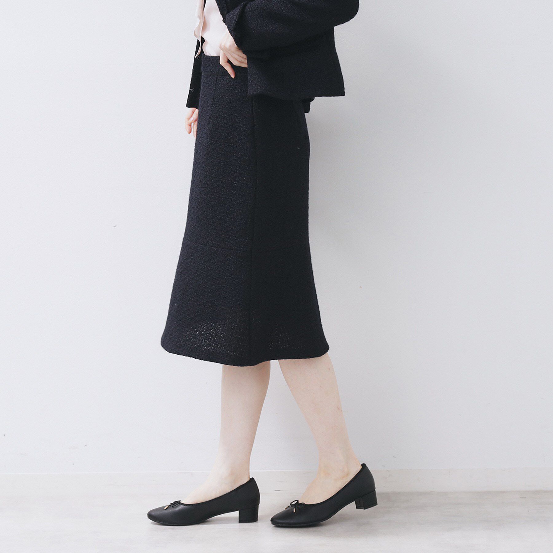 index「≪通勤・セレモニー/セットアップ対応≫フレアツイードスカート【洗濯機OK】」|スカート|
