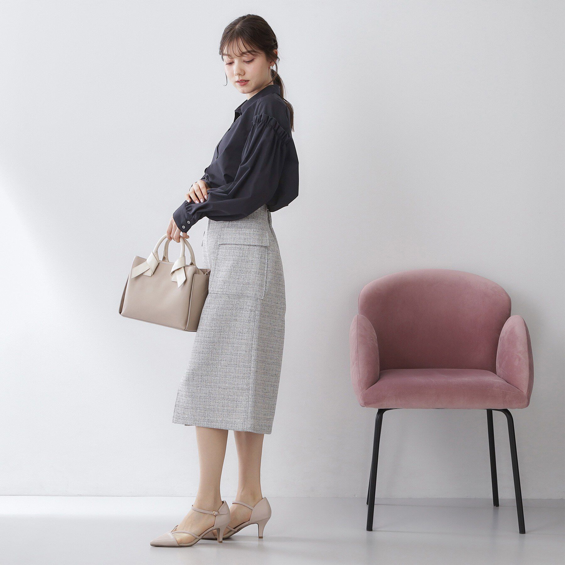 index「ボリュームスリーブブラウス【洗濯機OK】《5col》」|シャツ・ブラウス|