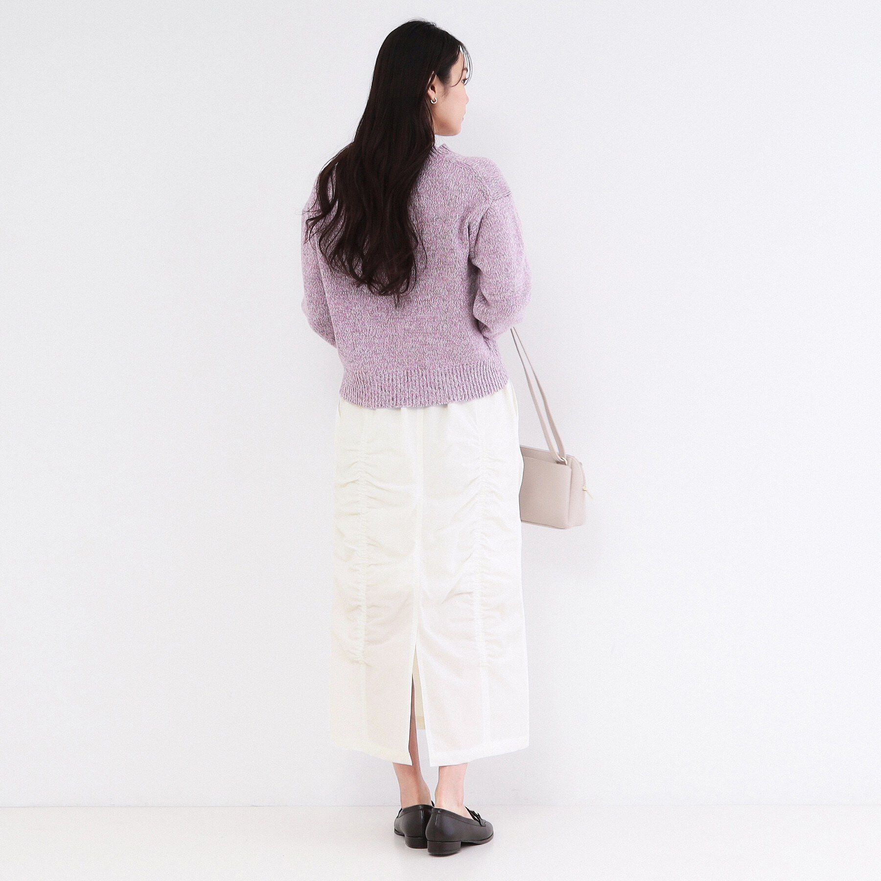 OPAQUE.CLIP「撥水シャーリングナロースカート【洗濯機OK／UVケア／花粉対応】」|スカート|