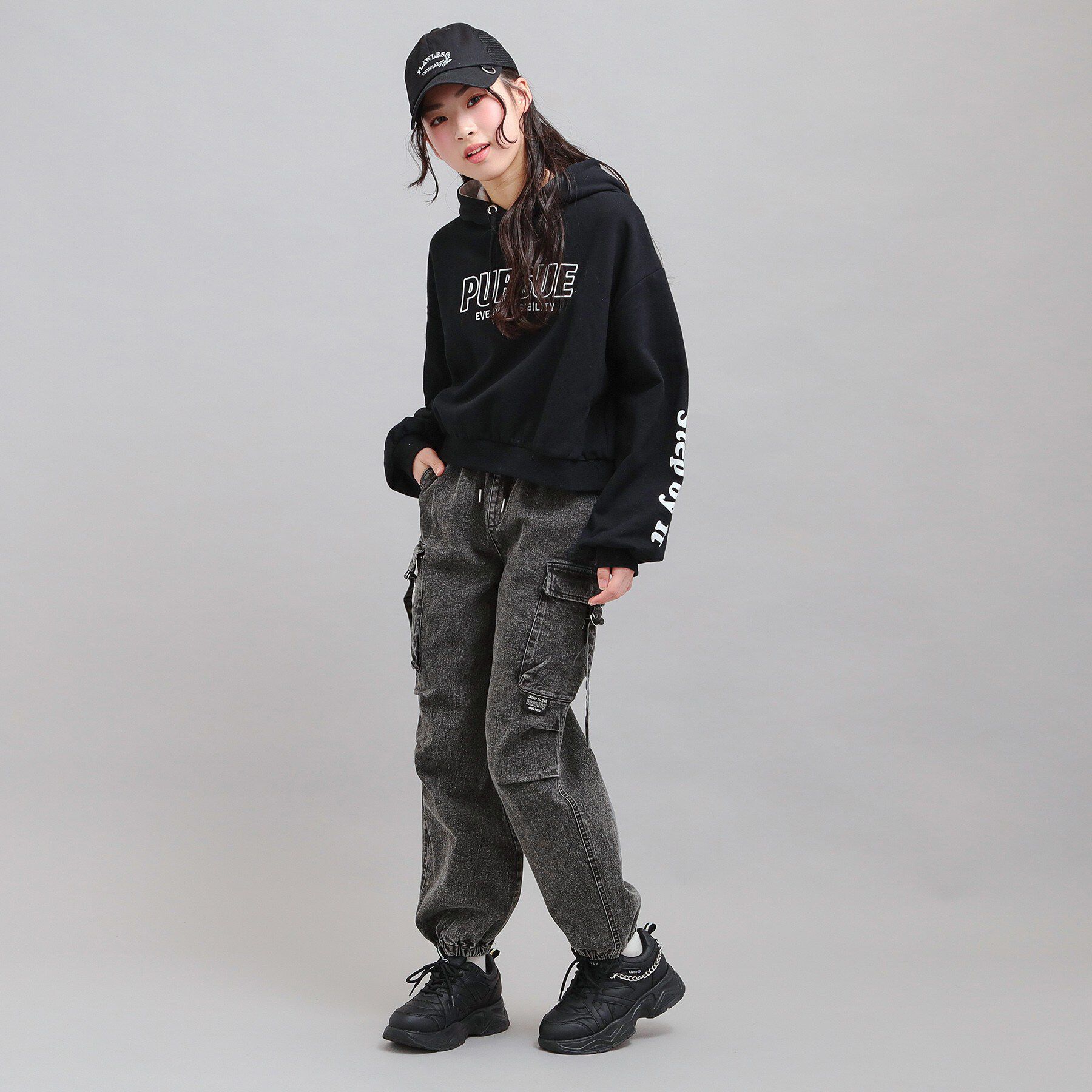 PINK-latte「デニムカーゴパンツ」|その他|