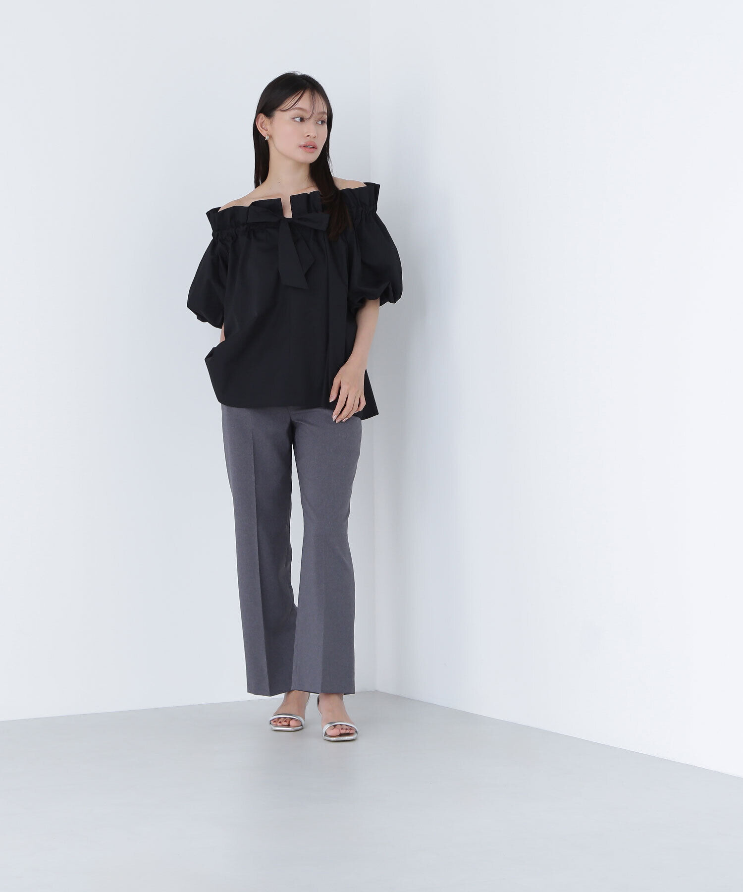  「2wayリボンボウブラウス」|シャツ・ブラウス|