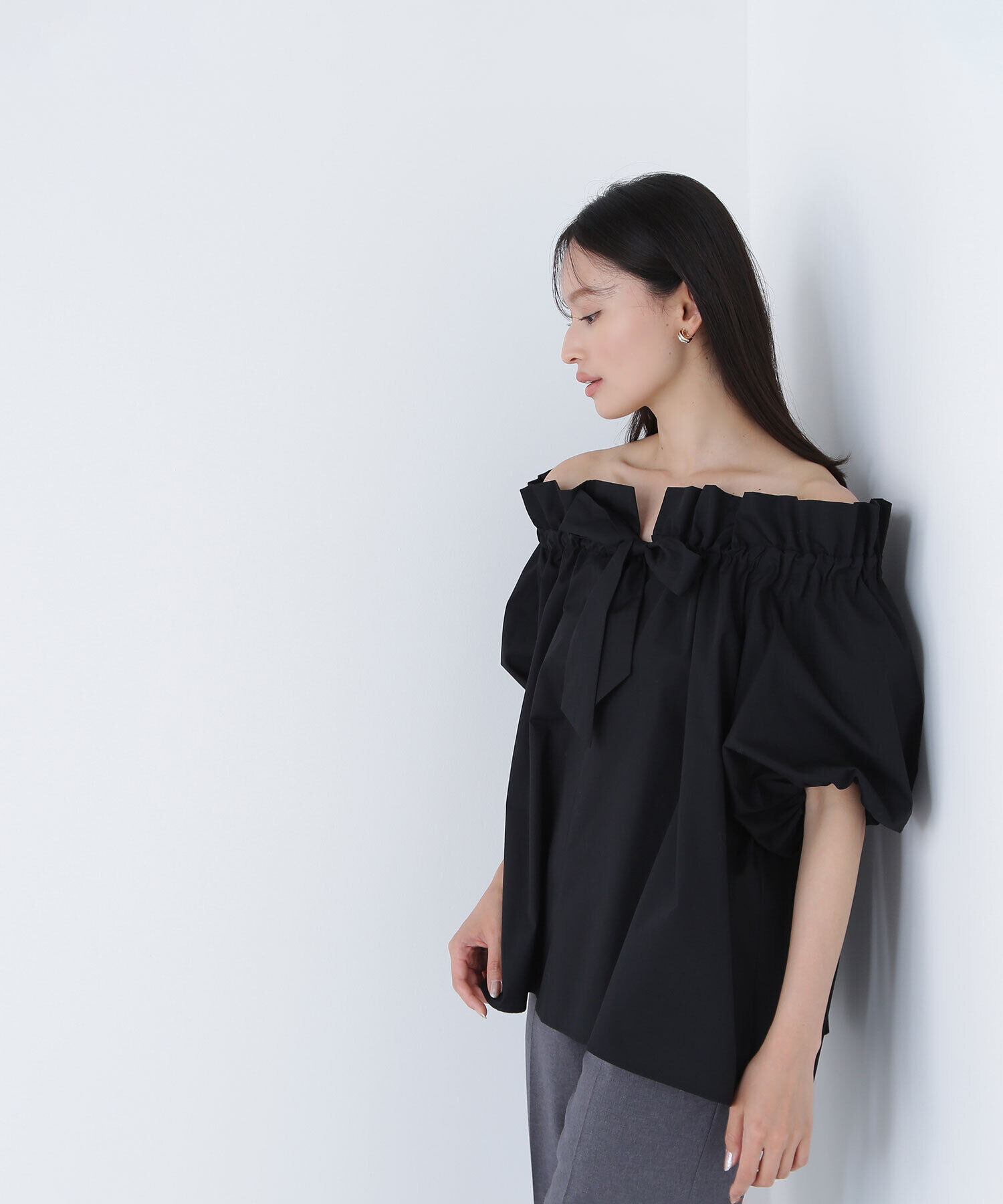  「2wayリボンボウブラウス」|シャツ・ブラウス|