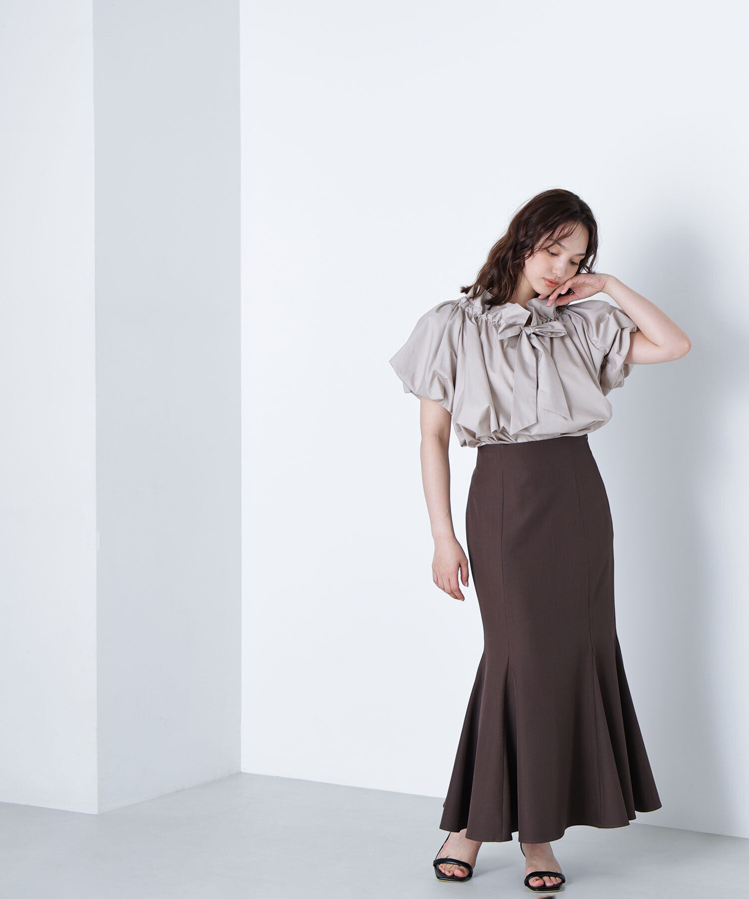  「2wayリボンボウブラウス」|シャツ・ブラウス|