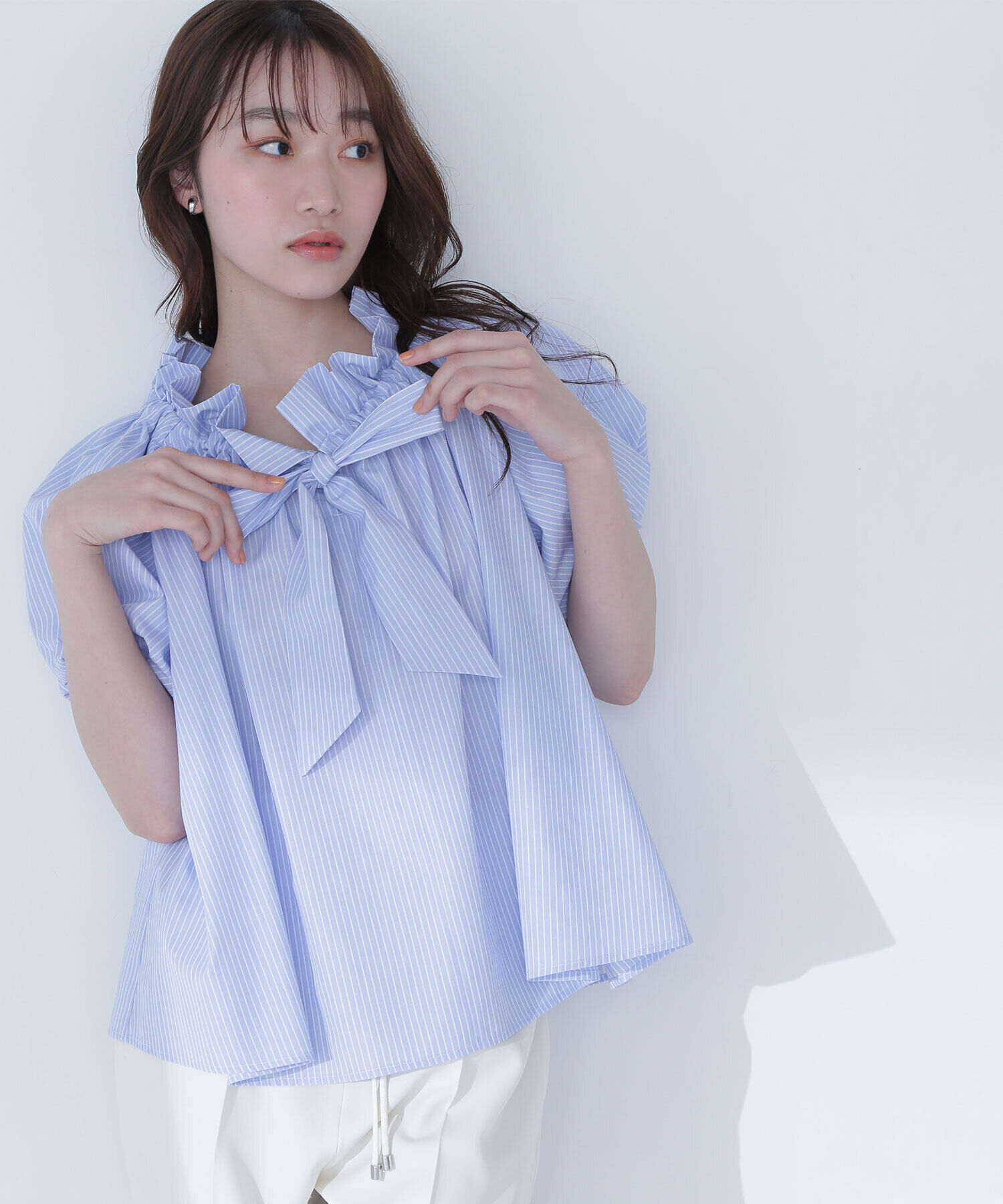  「2wayリボンボウブラウス」|シャツ・ブラウス|