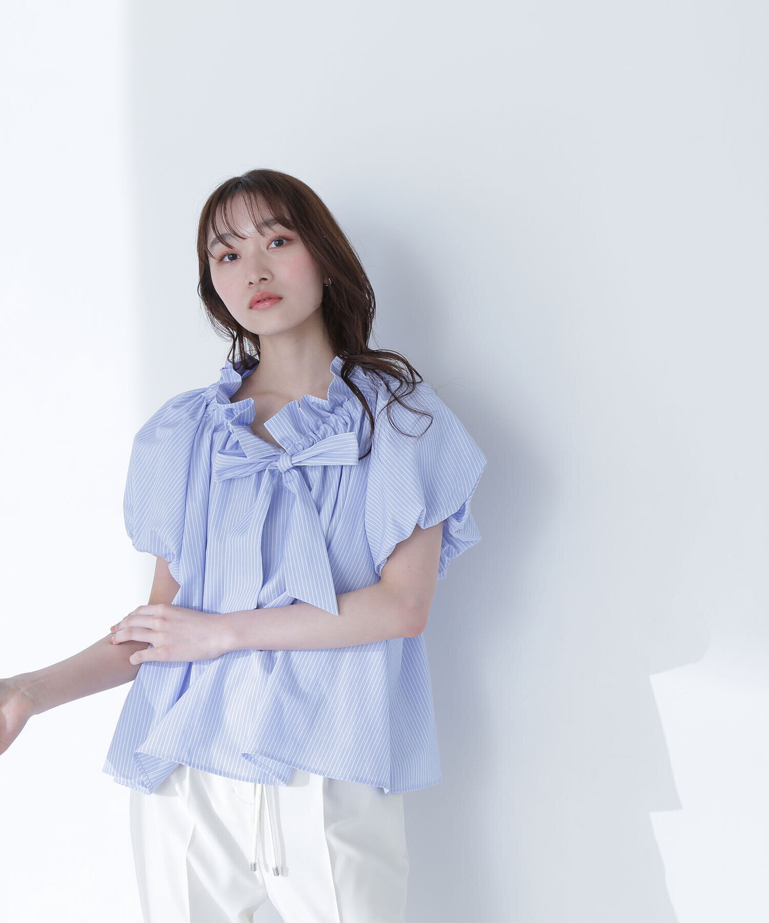  「2wayリボンボウブラウス」|シャツ・ブラウス|