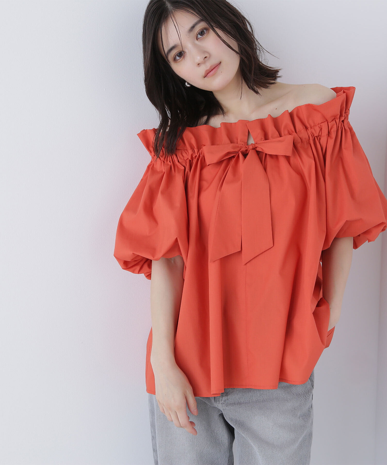  「2wayリボンボウブラウス」|シャツ・ブラウス|