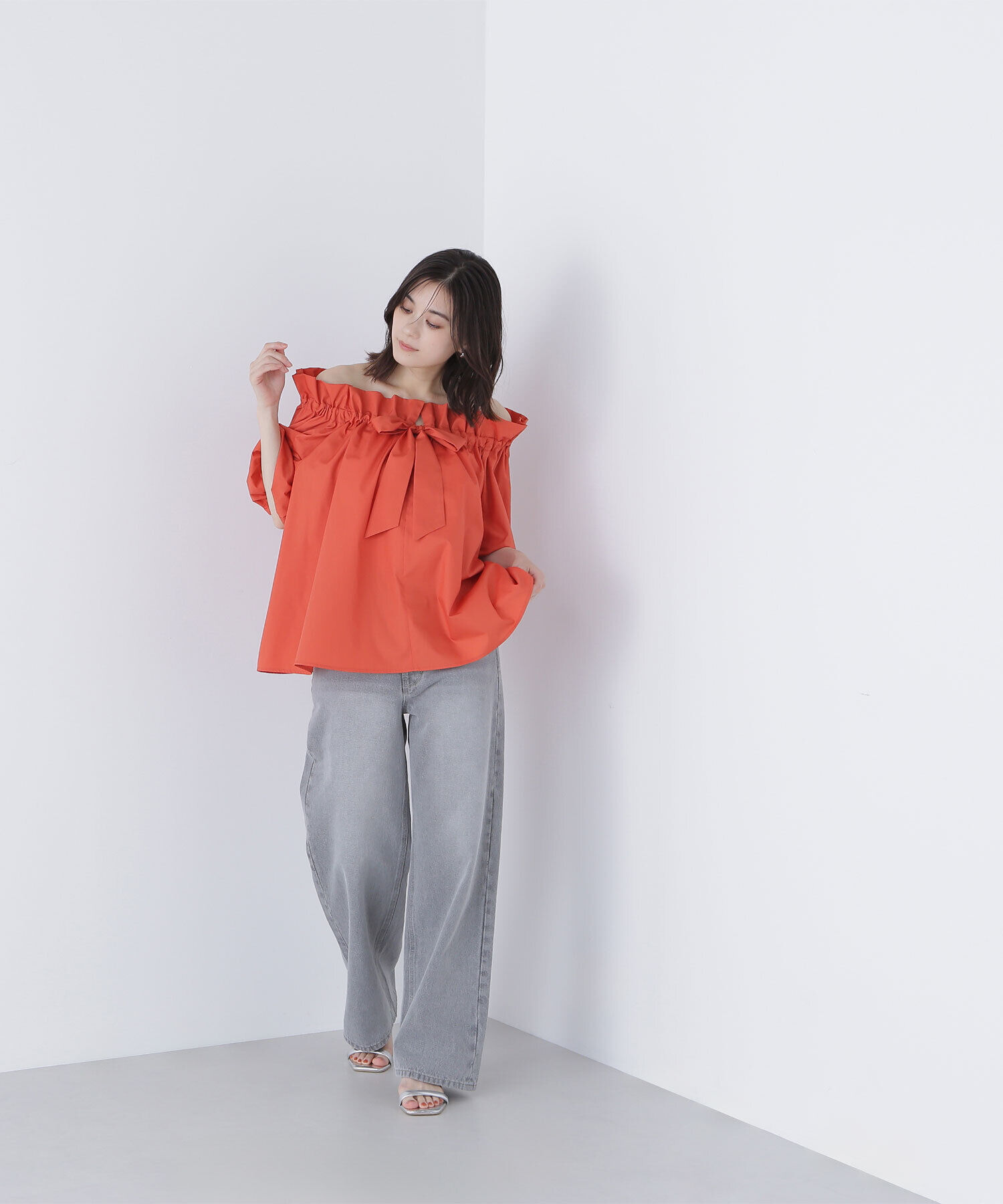  「2wayリボンボウブラウス」|シャツ・ブラウス|