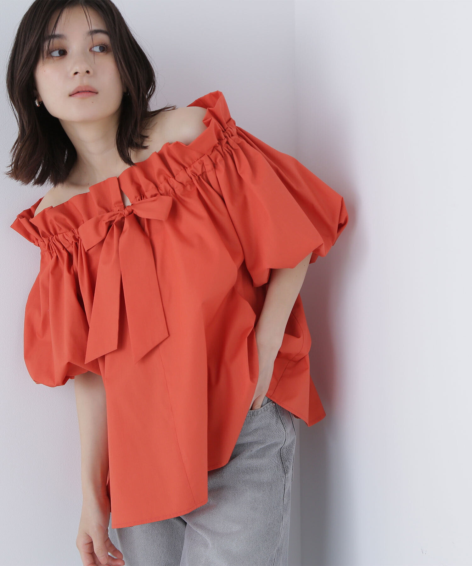 「2wayリボンボウブラウス」|シャツ・ブラウス|