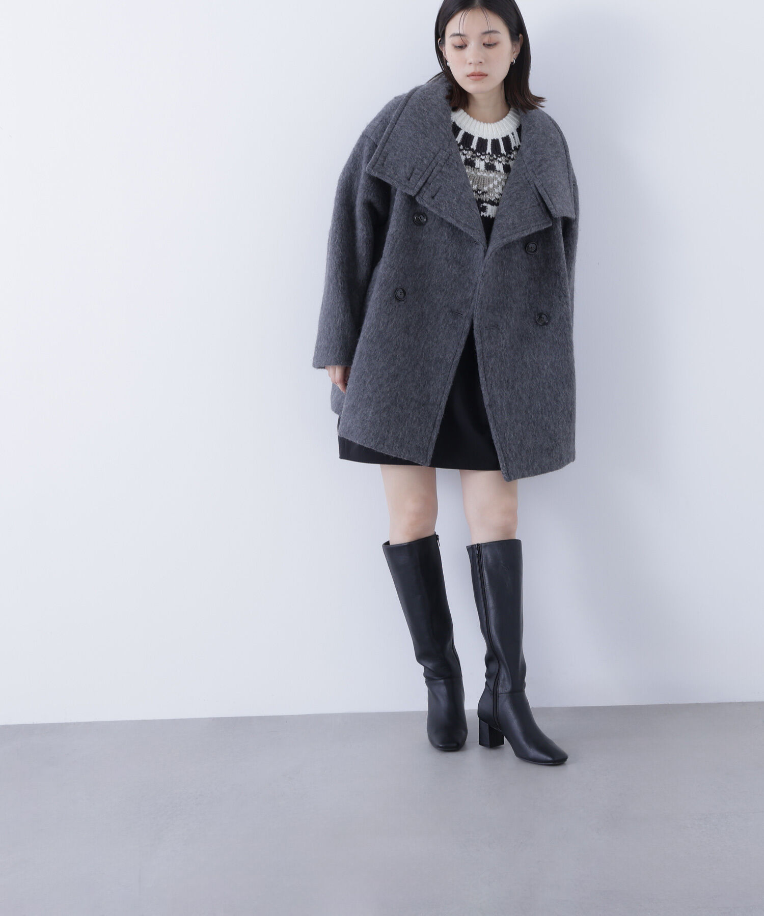  「ノルディックハーフスリーブニット」|ニット・セーター|