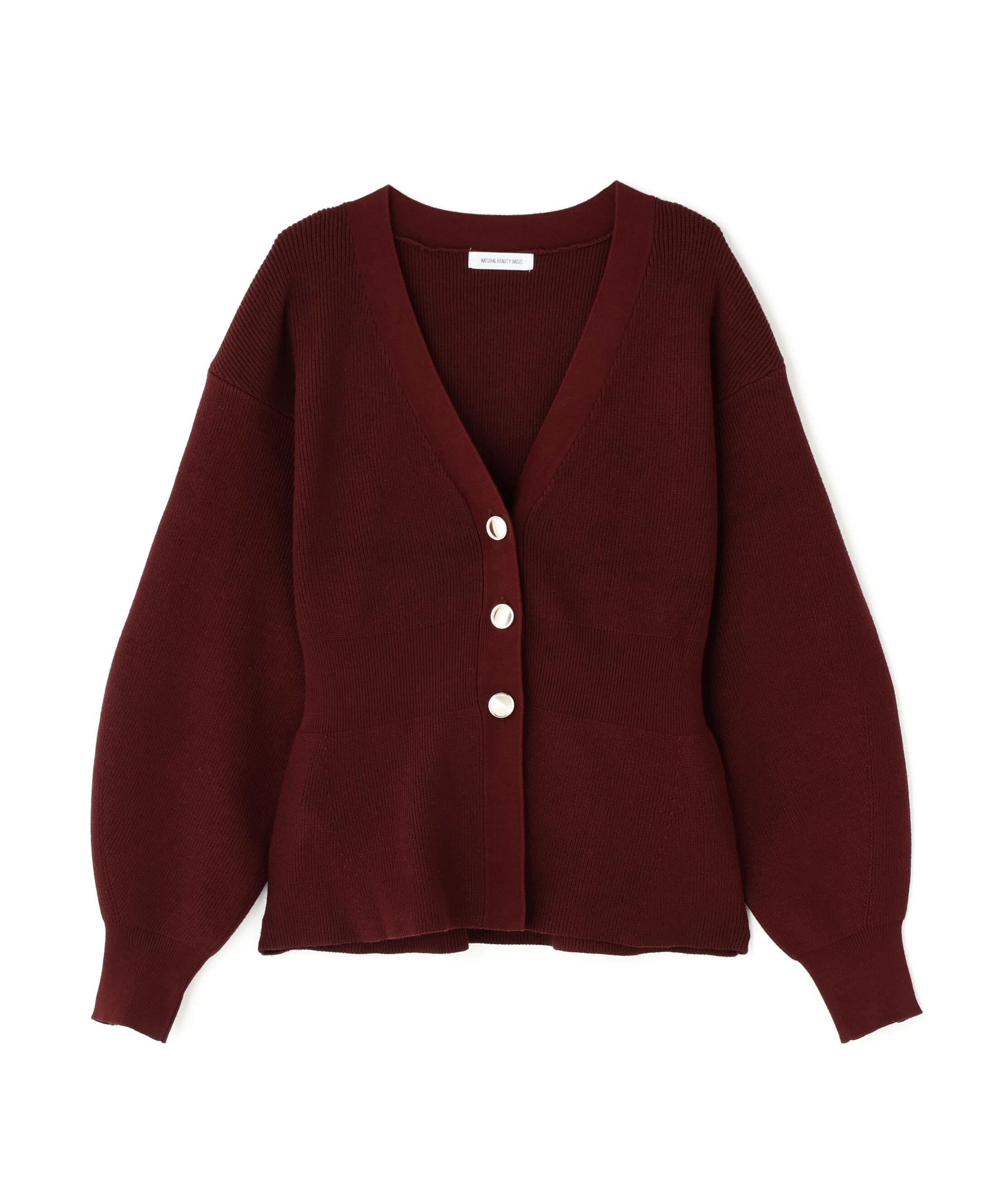  「ペプラムフォルムカーディガン」|ニット・セーター|