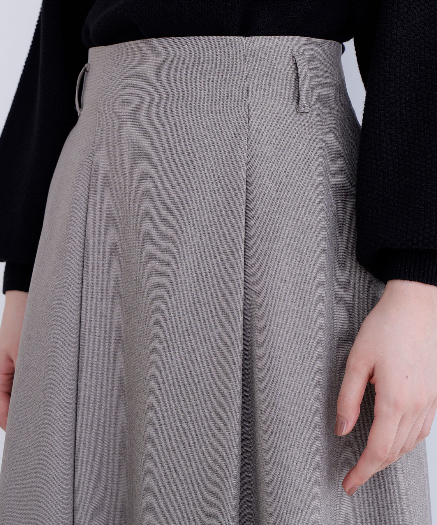  「メタルバックルフレアスカート」|スカート|