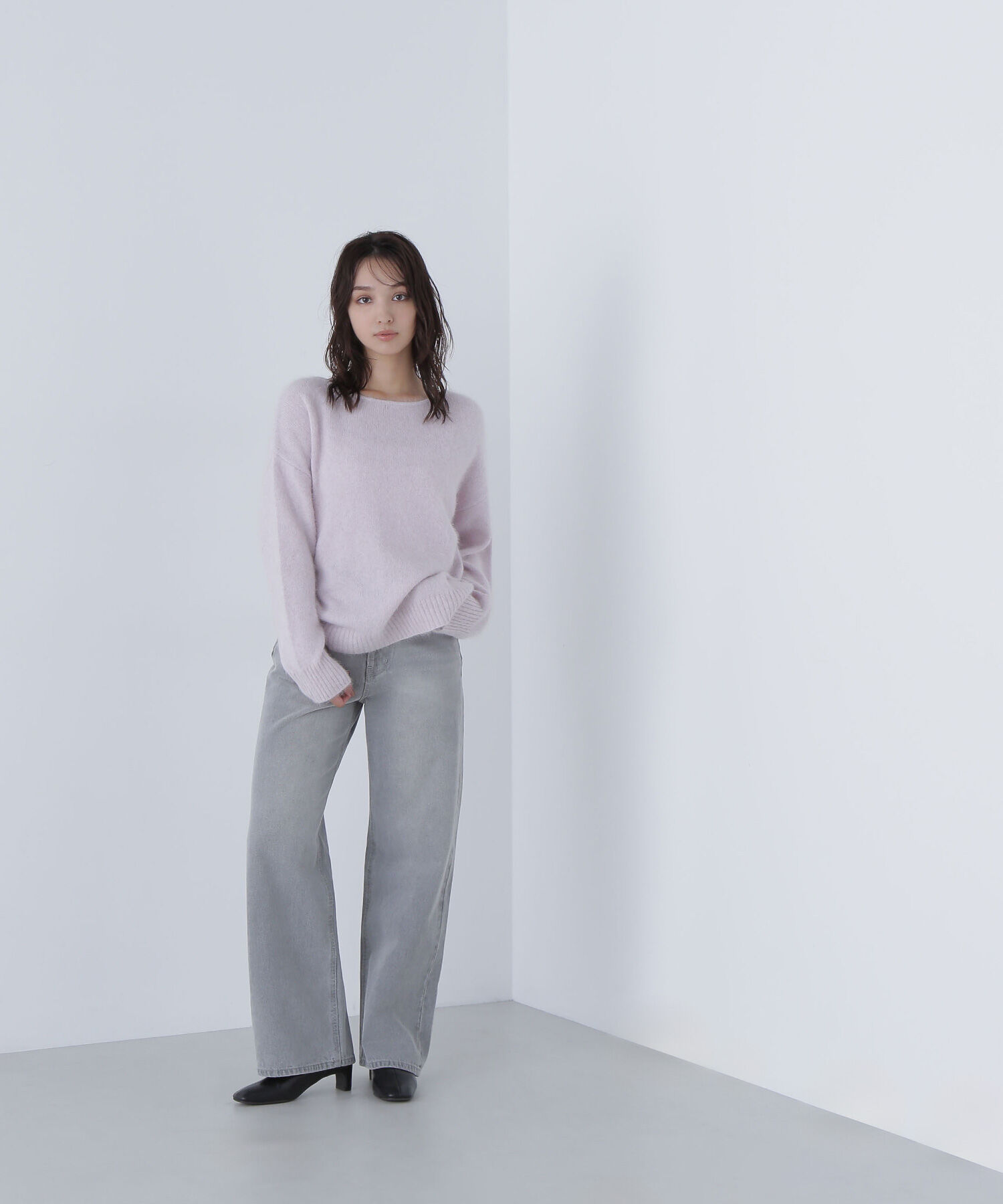  「フォックス混オーバーニット」|ニット・セーター|