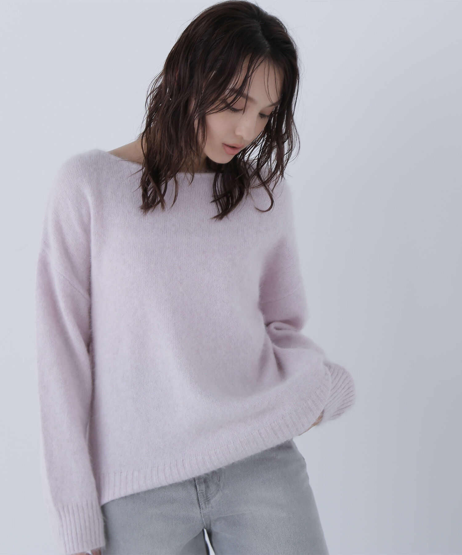  「フォックス混オーバーニット」|ニット・セーター|