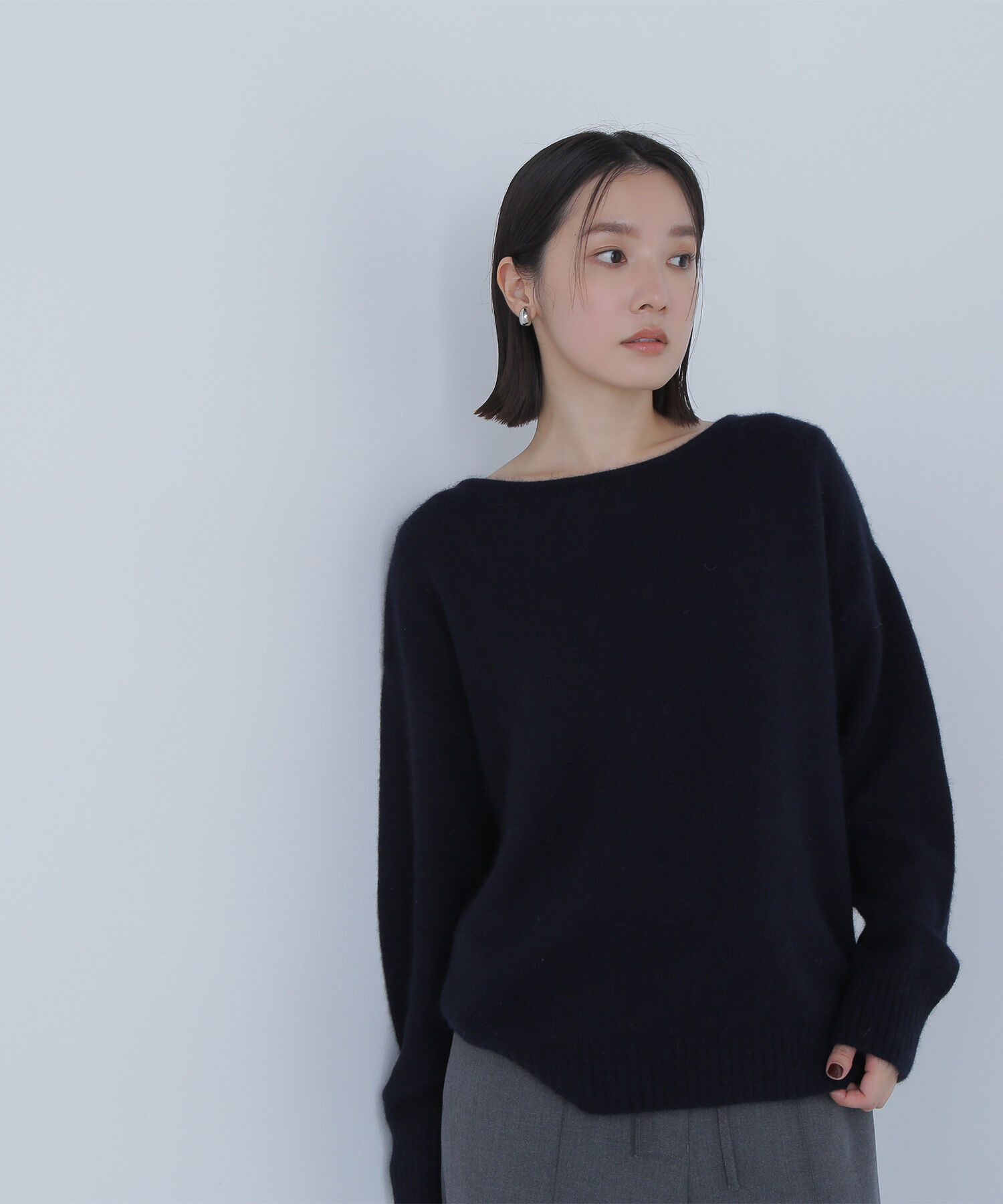  「フォックス混オーバーニット」|ニット・セーター|