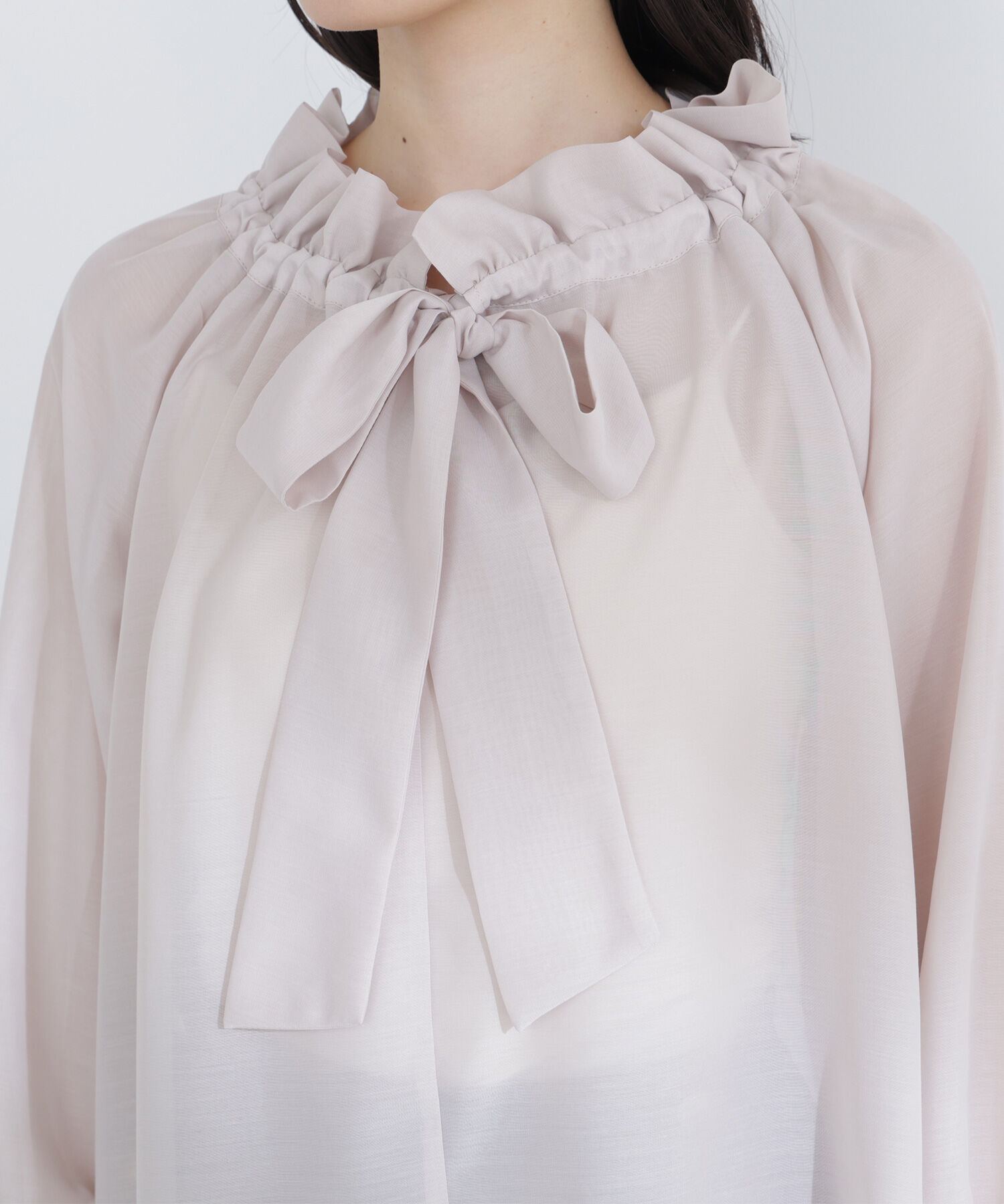  「2wayシアーボウタイブラウス」|シャツ・ブラウス|