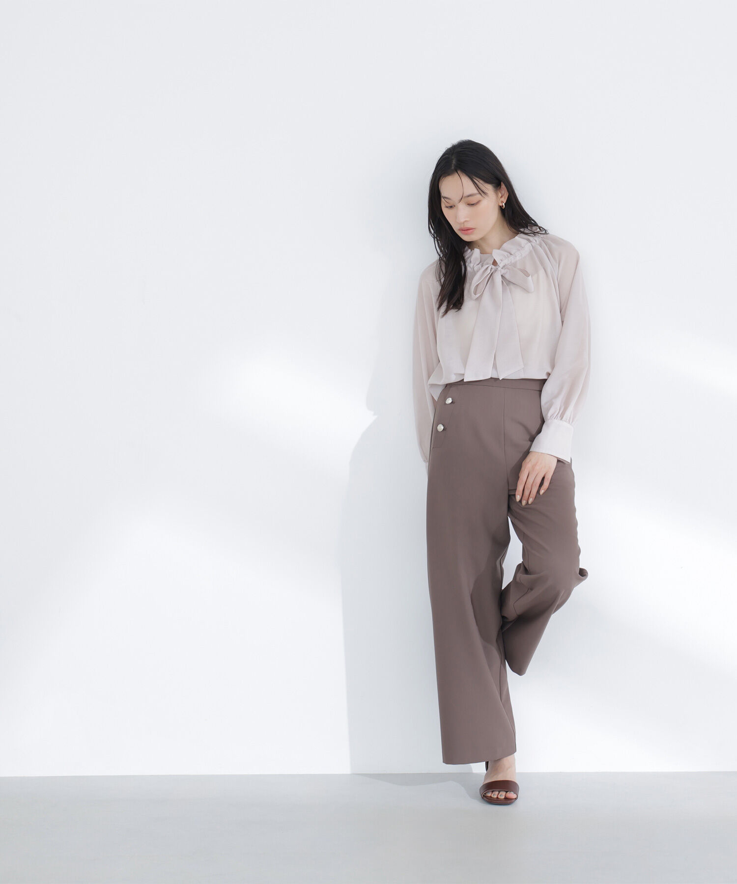  「2wayシアーボウタイブラウス」|シャツ・ブラウス|