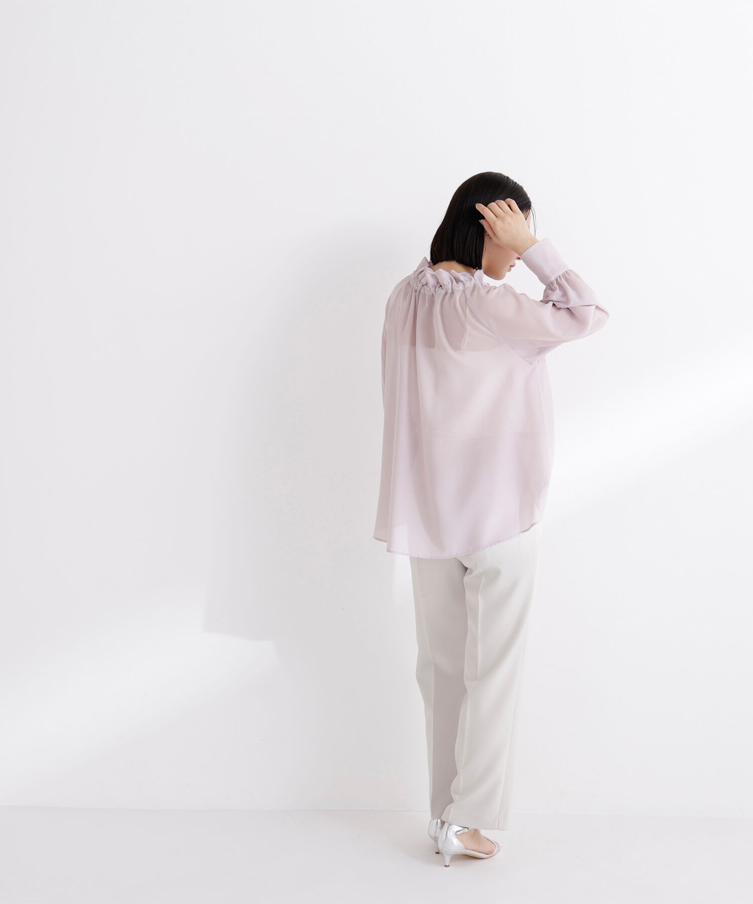  「2wayシアーボウタイブラウス」|シャツ・ブラウス|