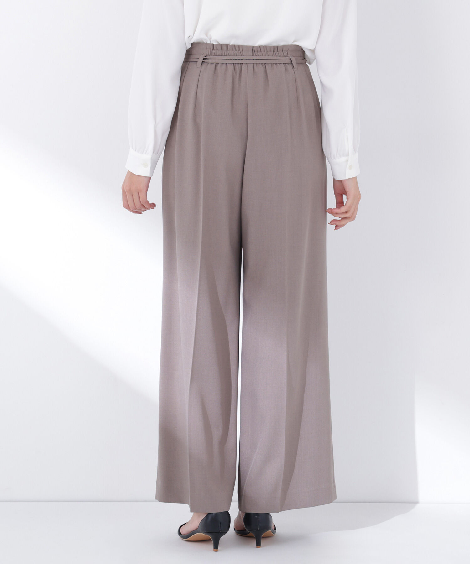  「ダブルベルトワイドパンツ」|その他|