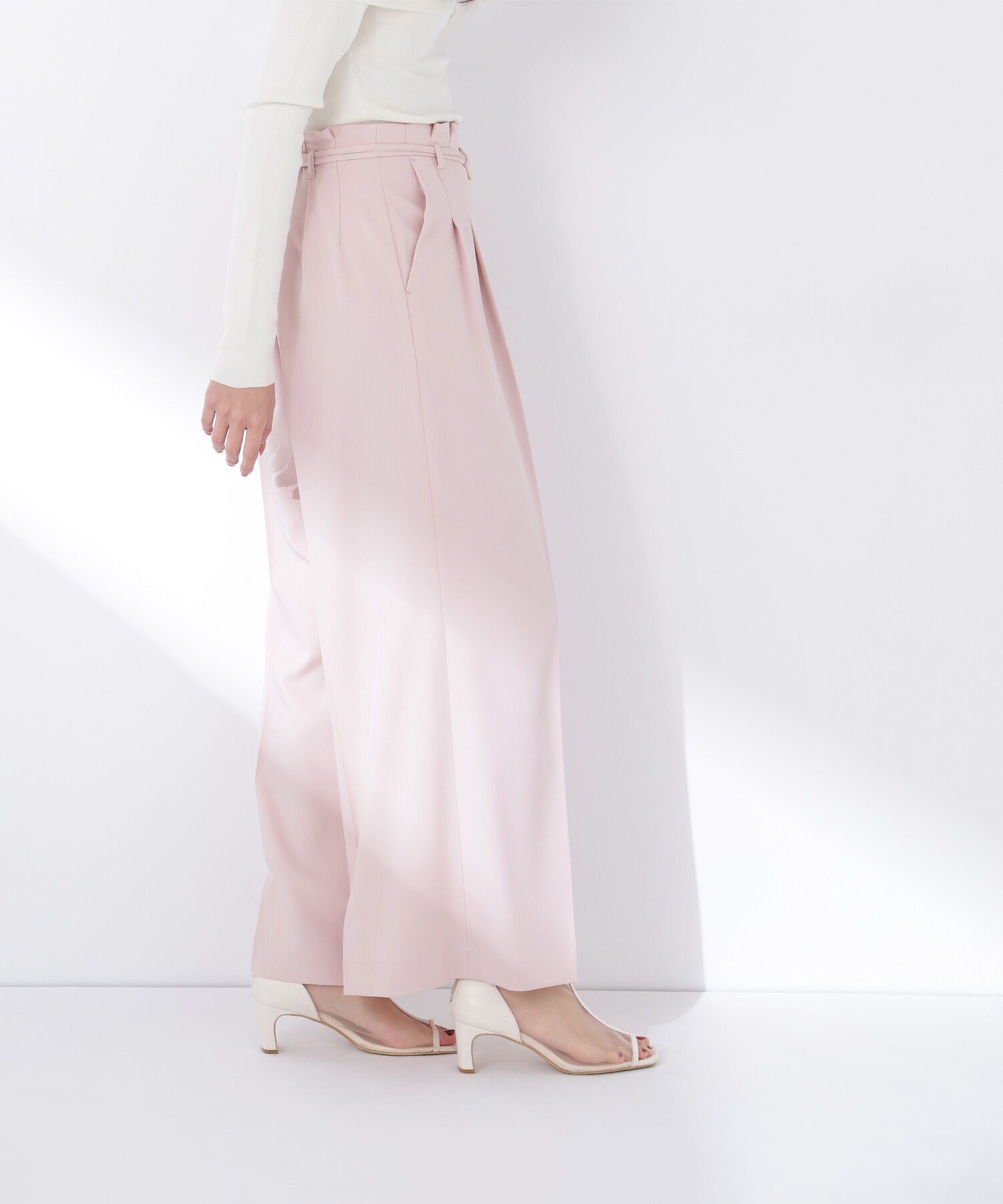  「ダブルベルトワイドパンツ」|その他|