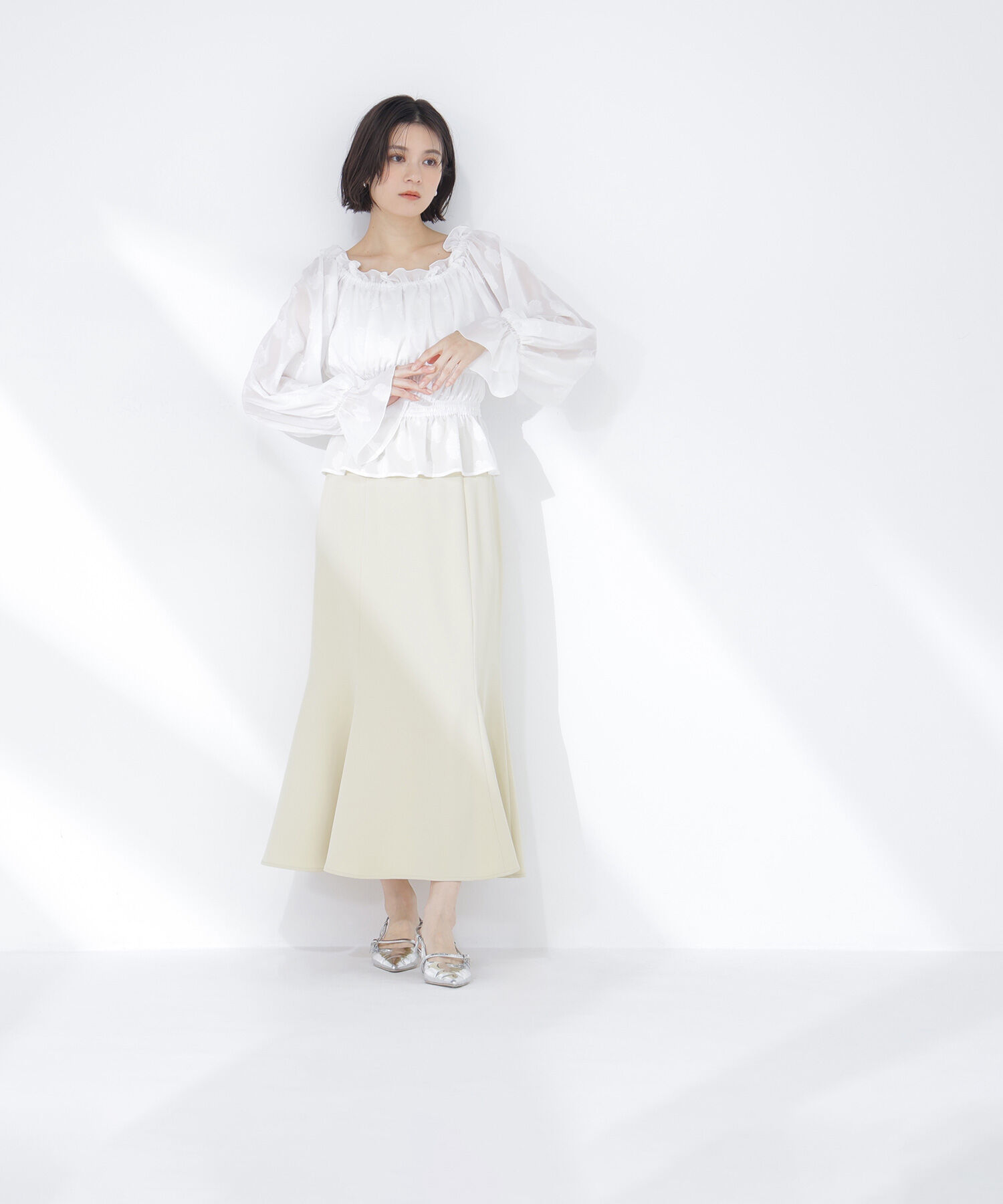  「フラワージャガードブラウス」|シャツ・ブラウス|