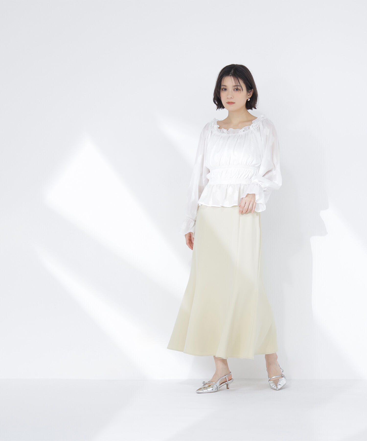  「フラワージャガードブラウス」|シャツ・ブラウス|