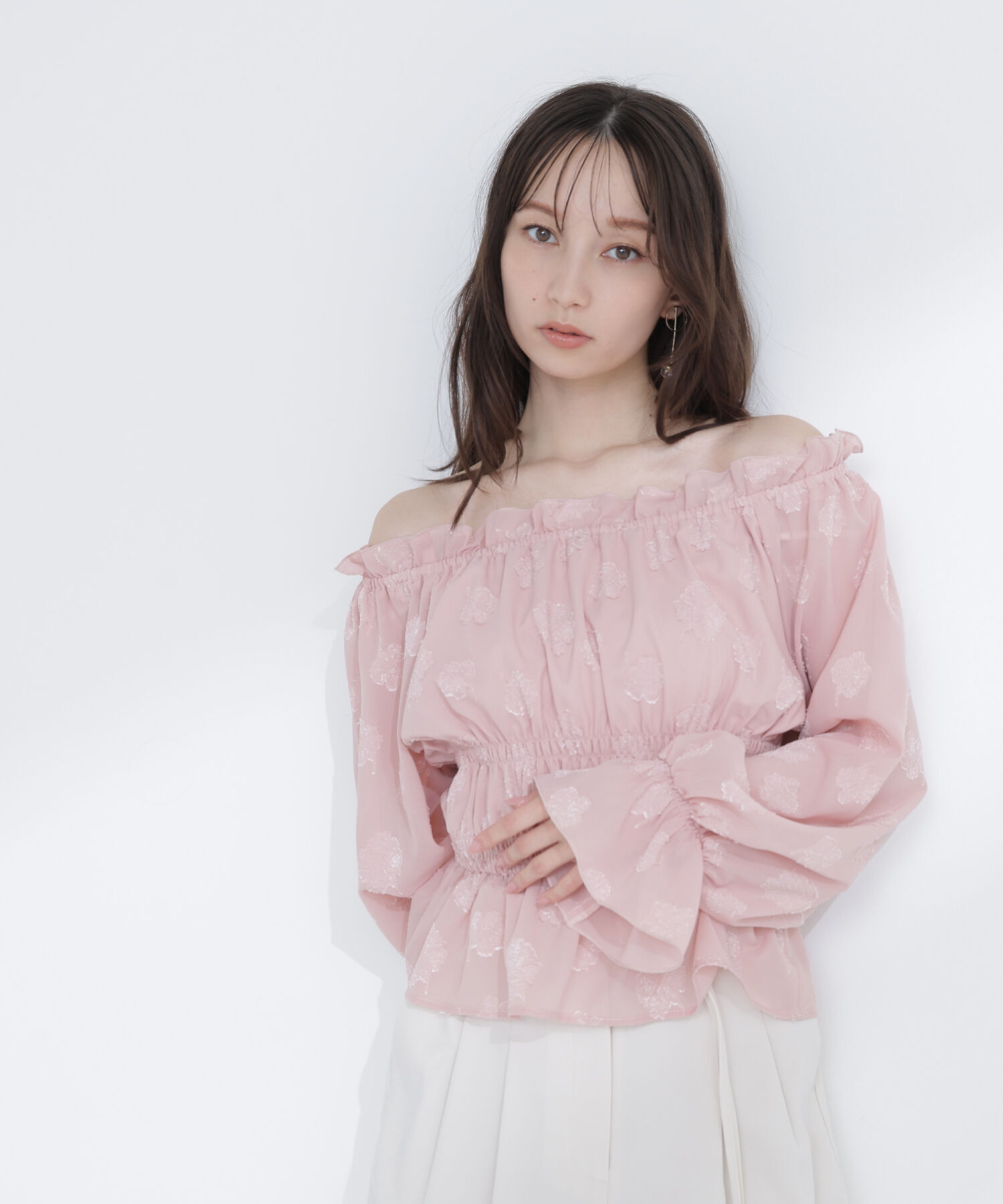  「フラワージャガードブラウス」|シャツ・ブラウス|