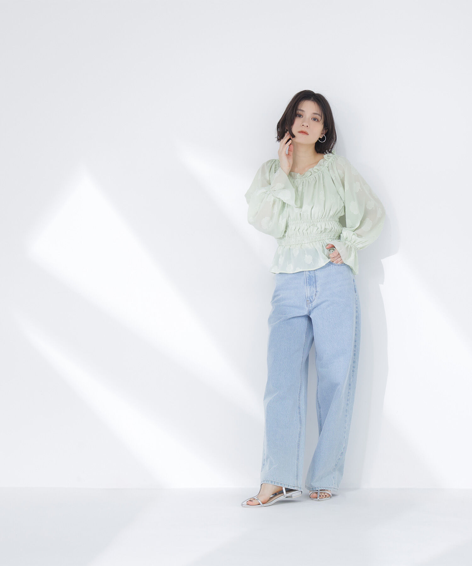  「フラワージャガードブラウス」|シャツ・ブラウス|