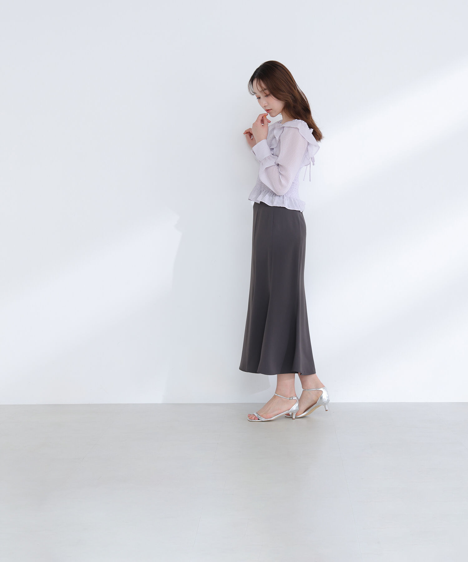  「パネル切替マーメイドスカート」|スカート|